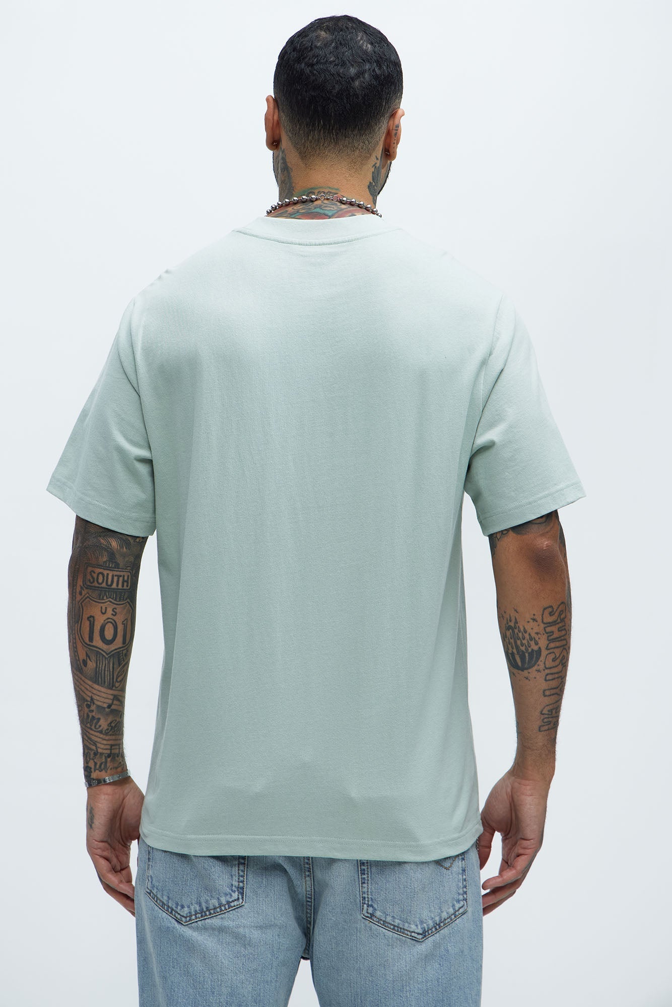 Oversized Heavyweight Tee 240GSM - Sage