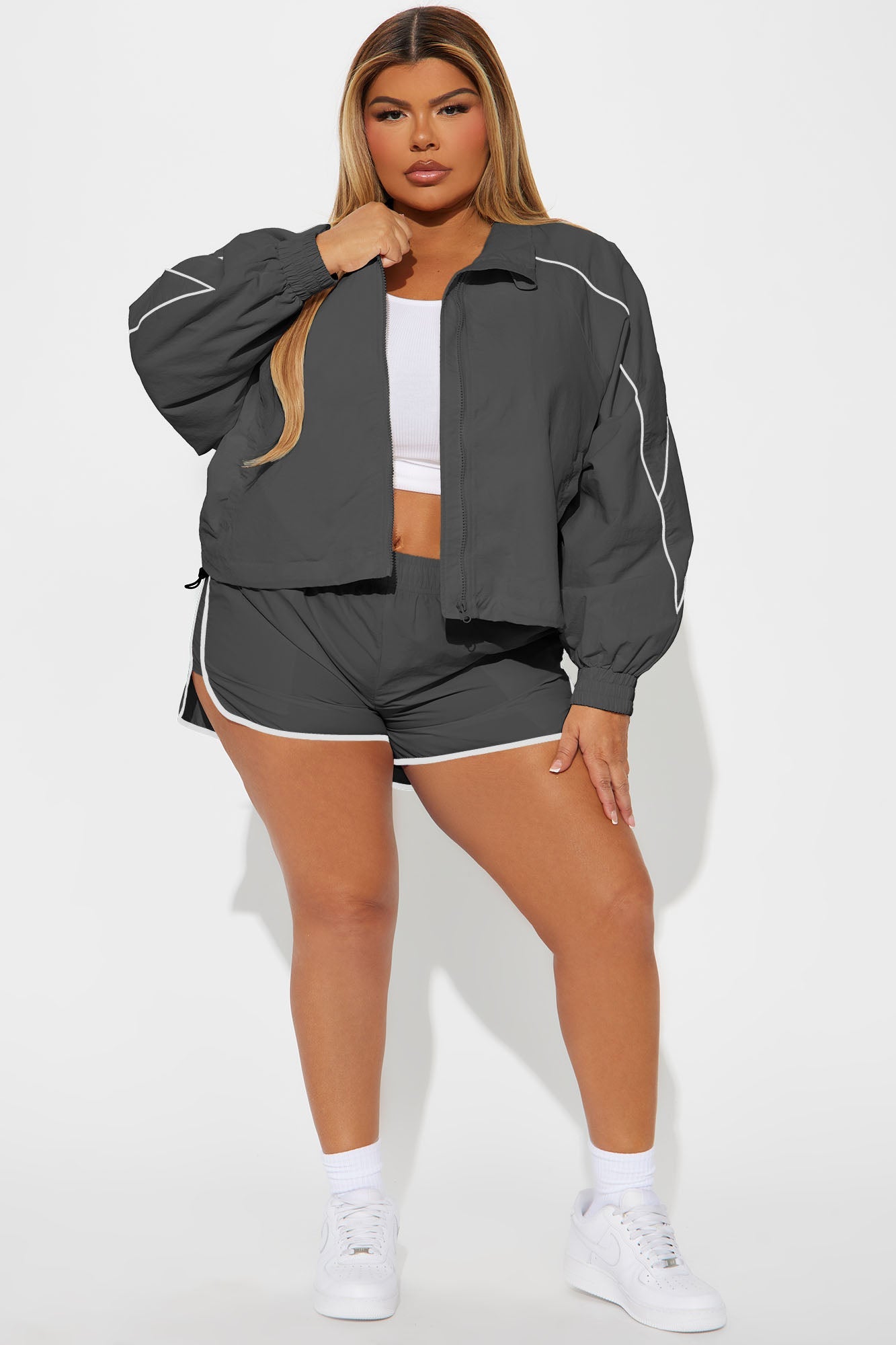 Keep Your Cool Windbreaker - Charcoal