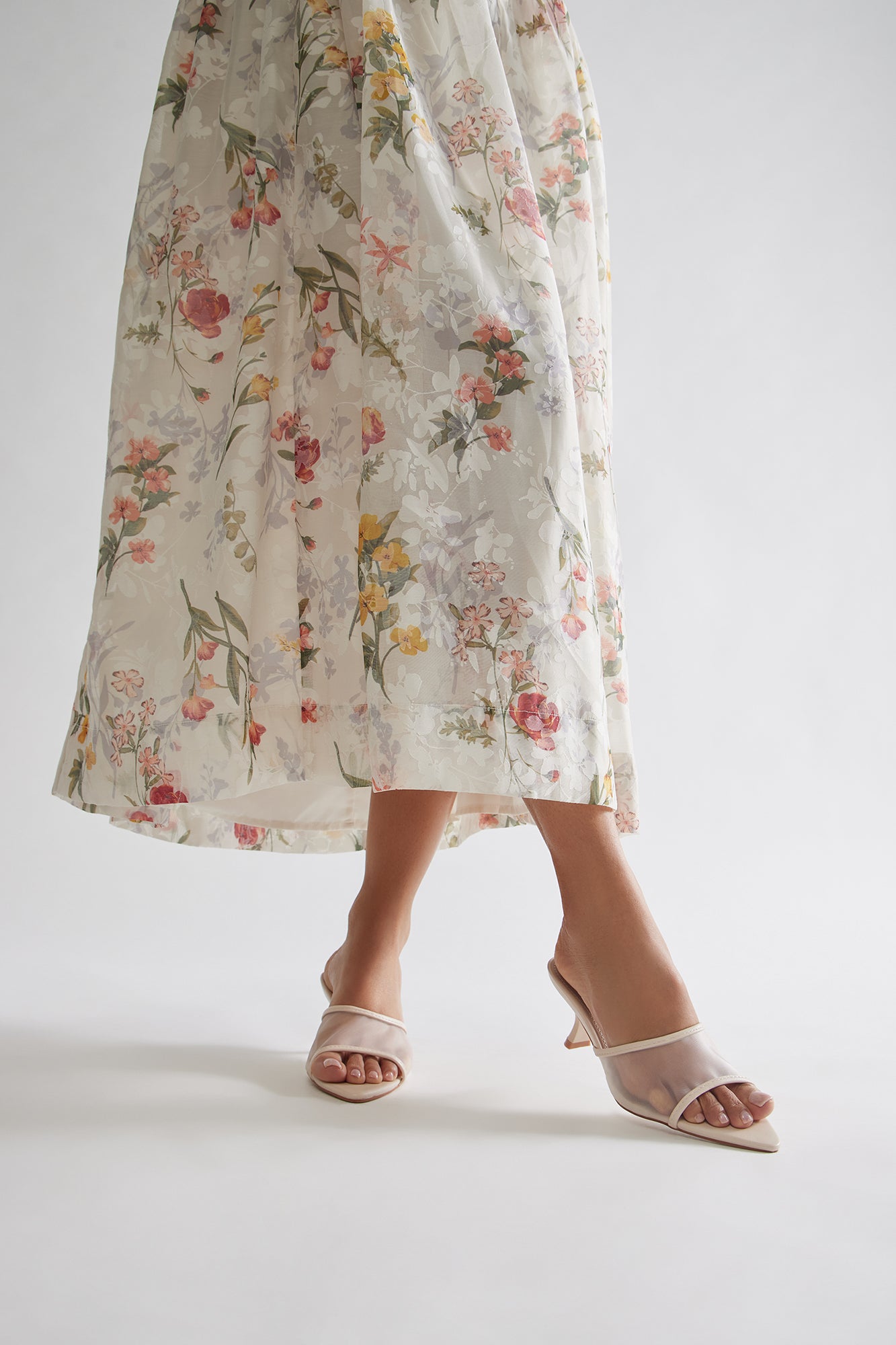 Ginny Mesh Mules - Off White