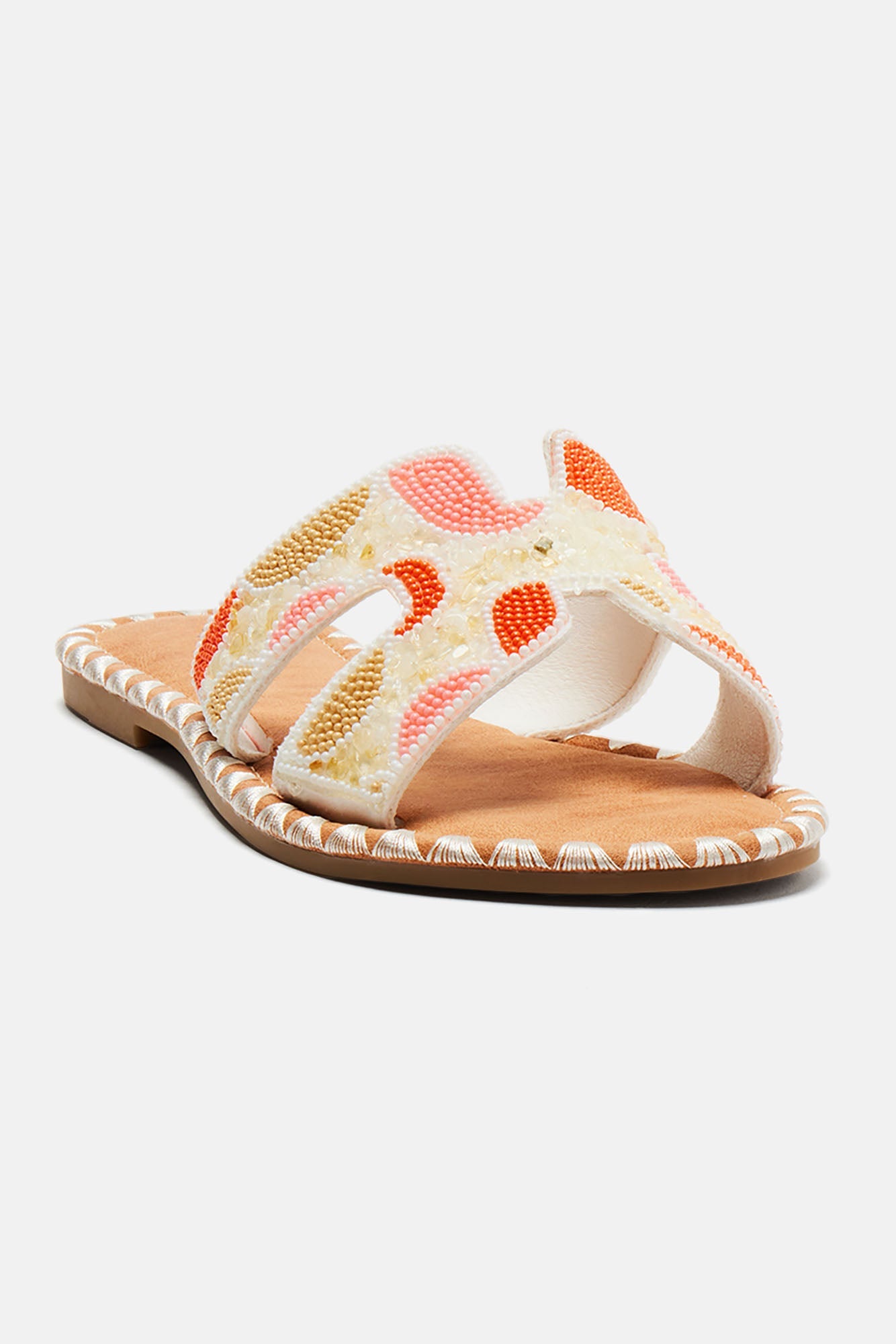 Treated You Right Flat Sandals - White