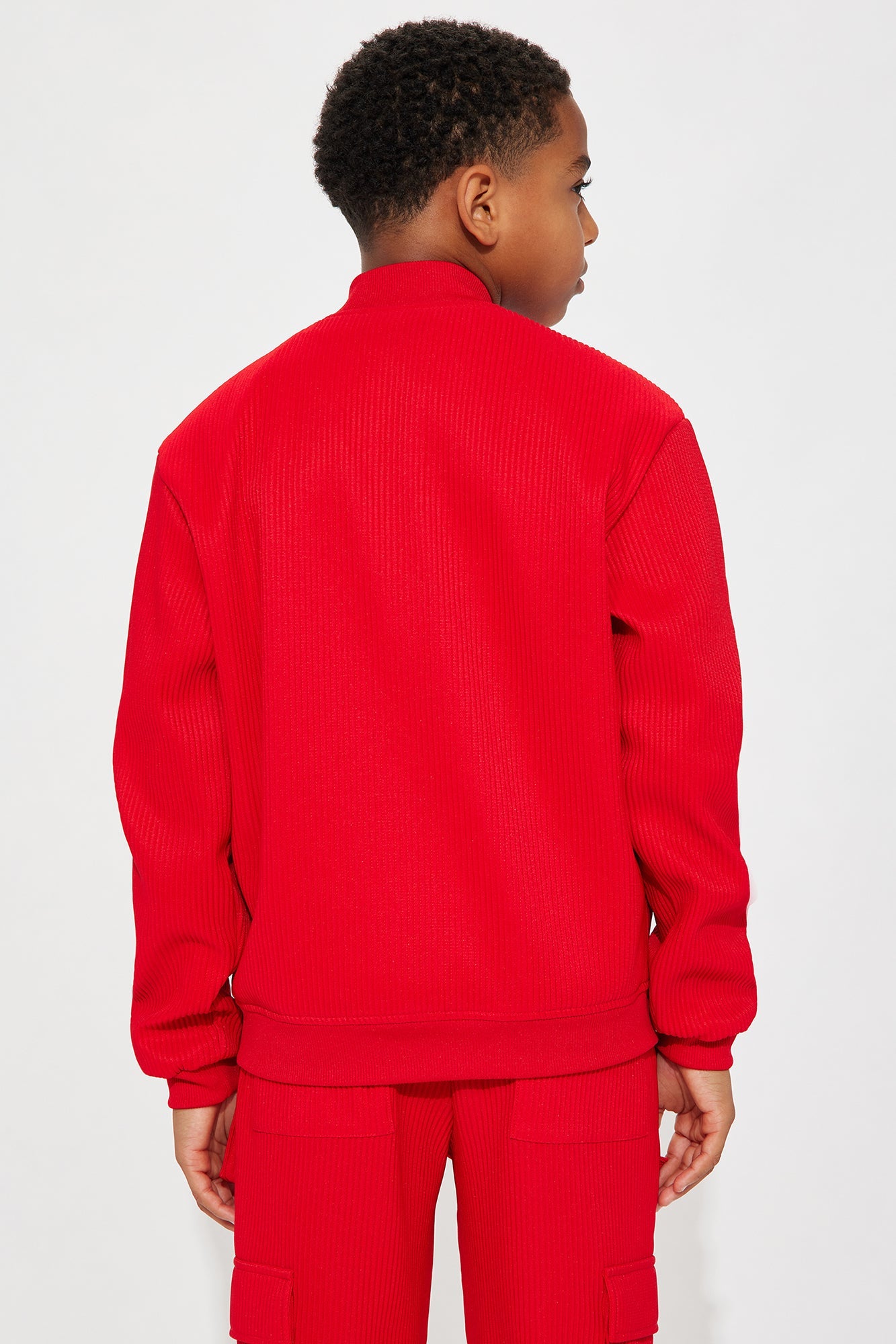 Mini Show Up Bomber Jacket - Red