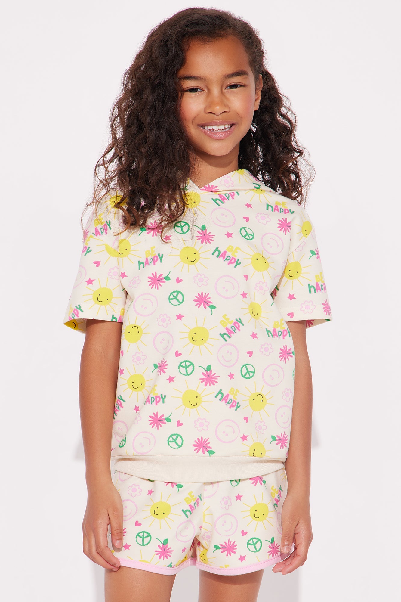 Mini Sunny Day Short Set - Multi Color