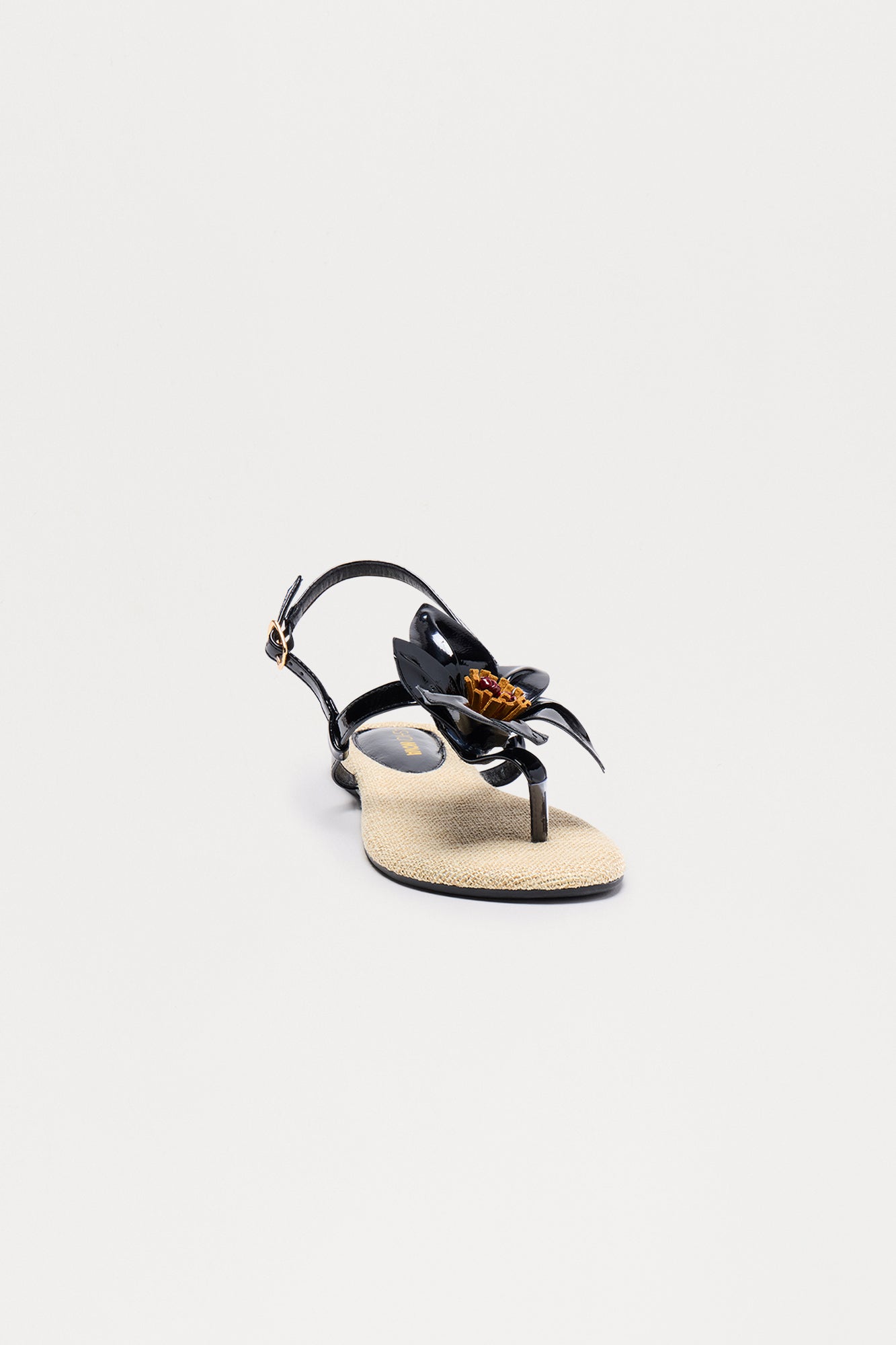 Thrive Flower Sandals - Black