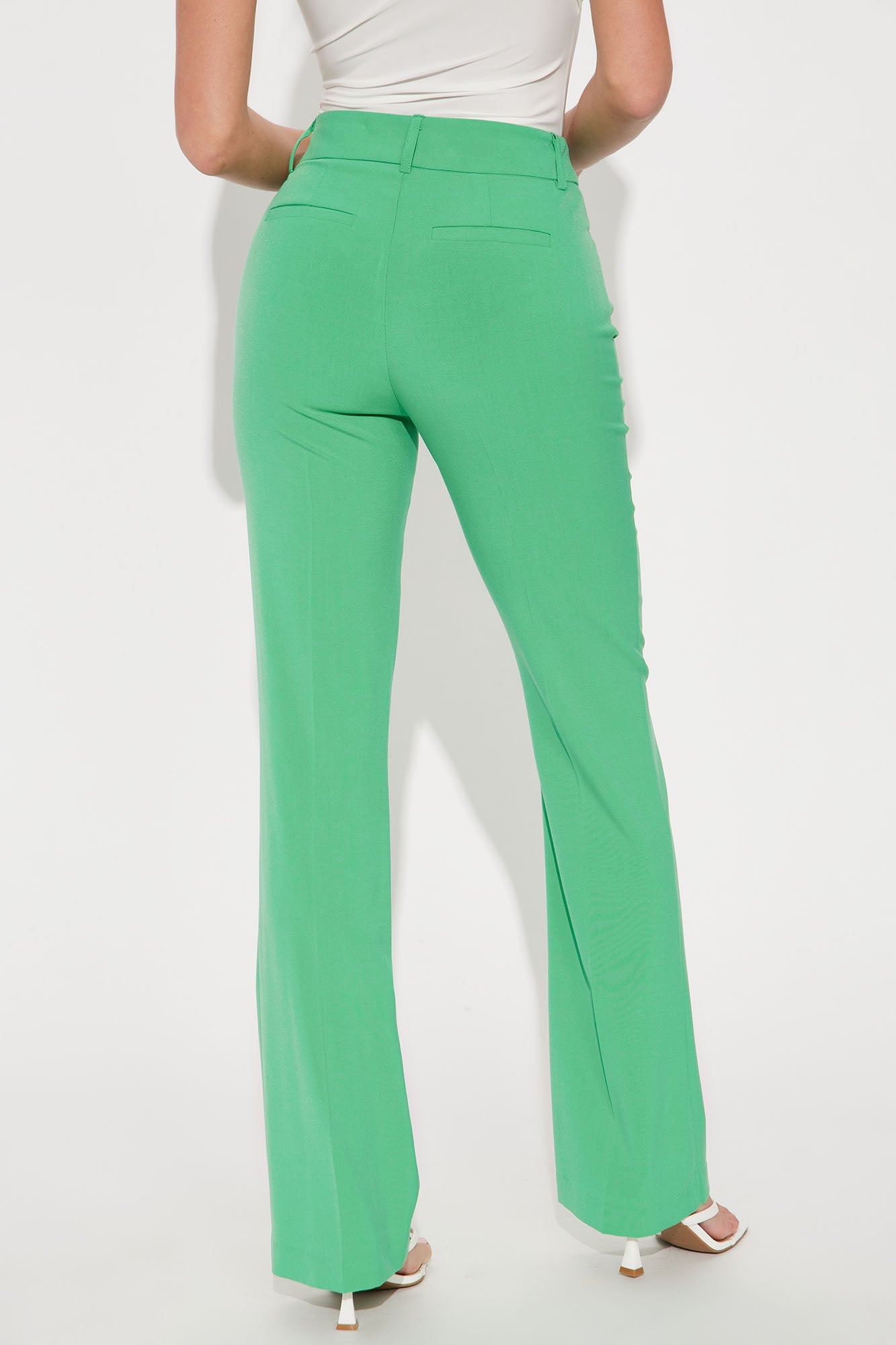 Tasha Dressy High Rise Pants - Kelly Green