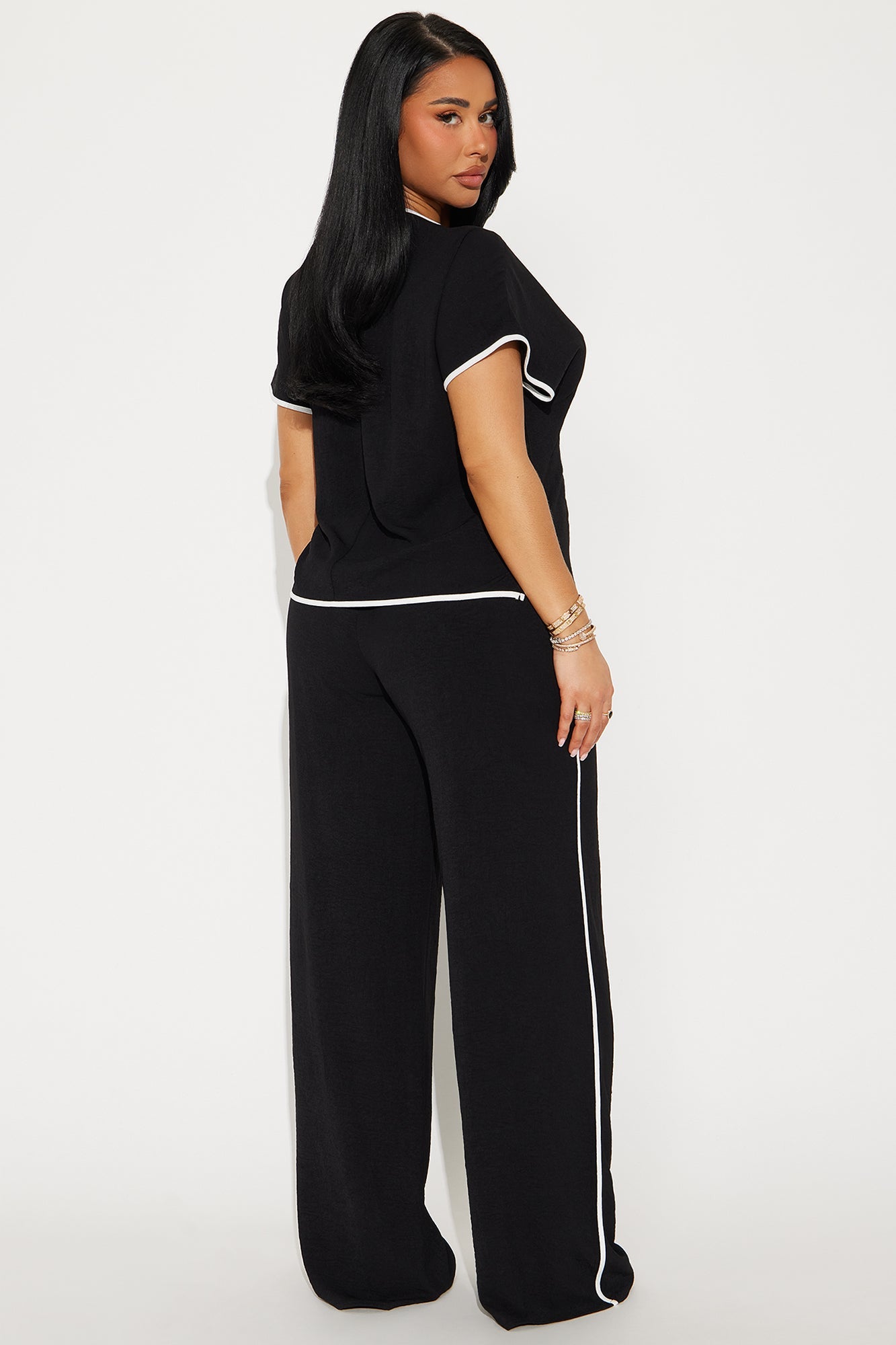 The Elena Pant Set - Black