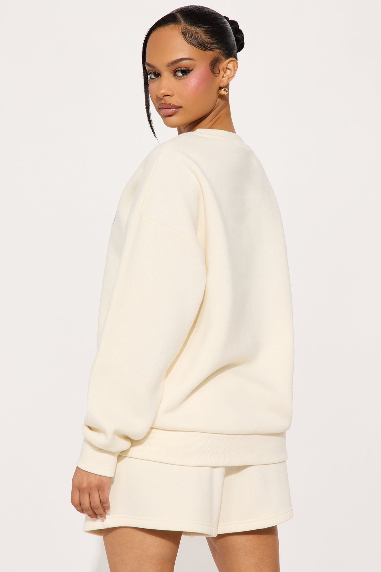 Seashell Fantasy Fleece Short Set - Ivory