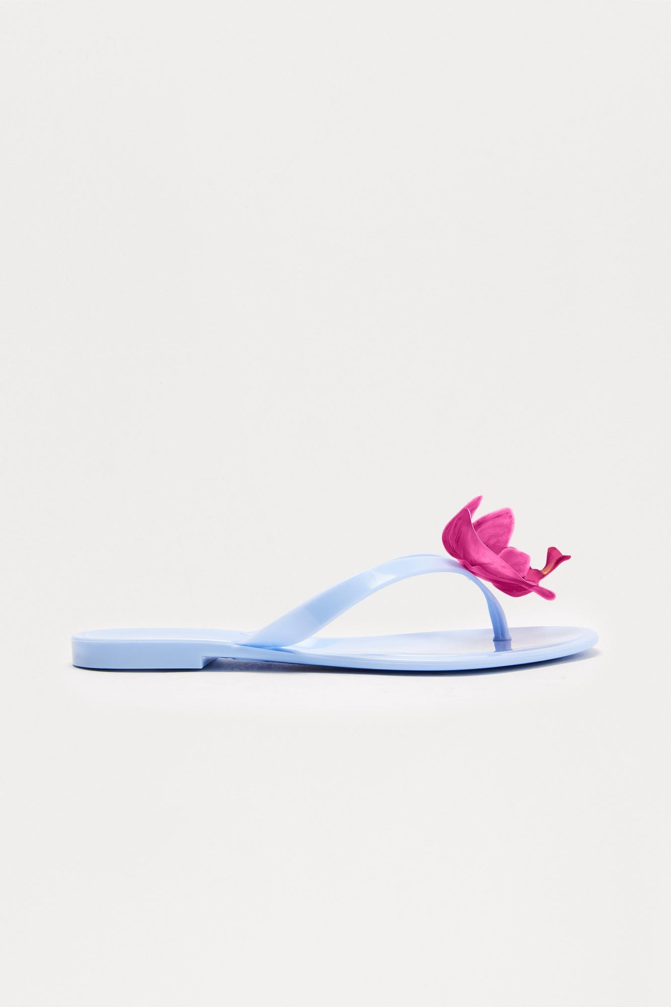 Denise Orchid Flip Flops - Blue