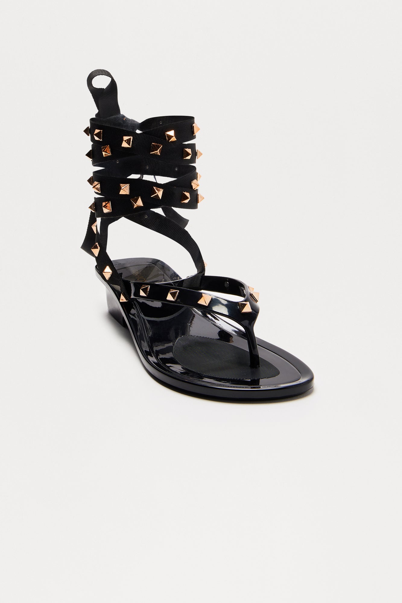 Milton Studded Sandals - Black