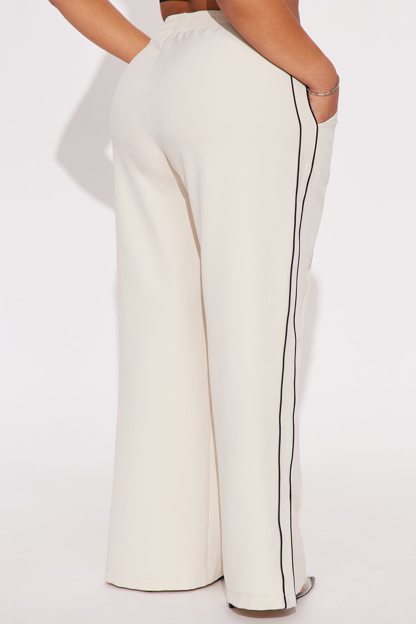 Gillian Track Trouser Pant - Cream