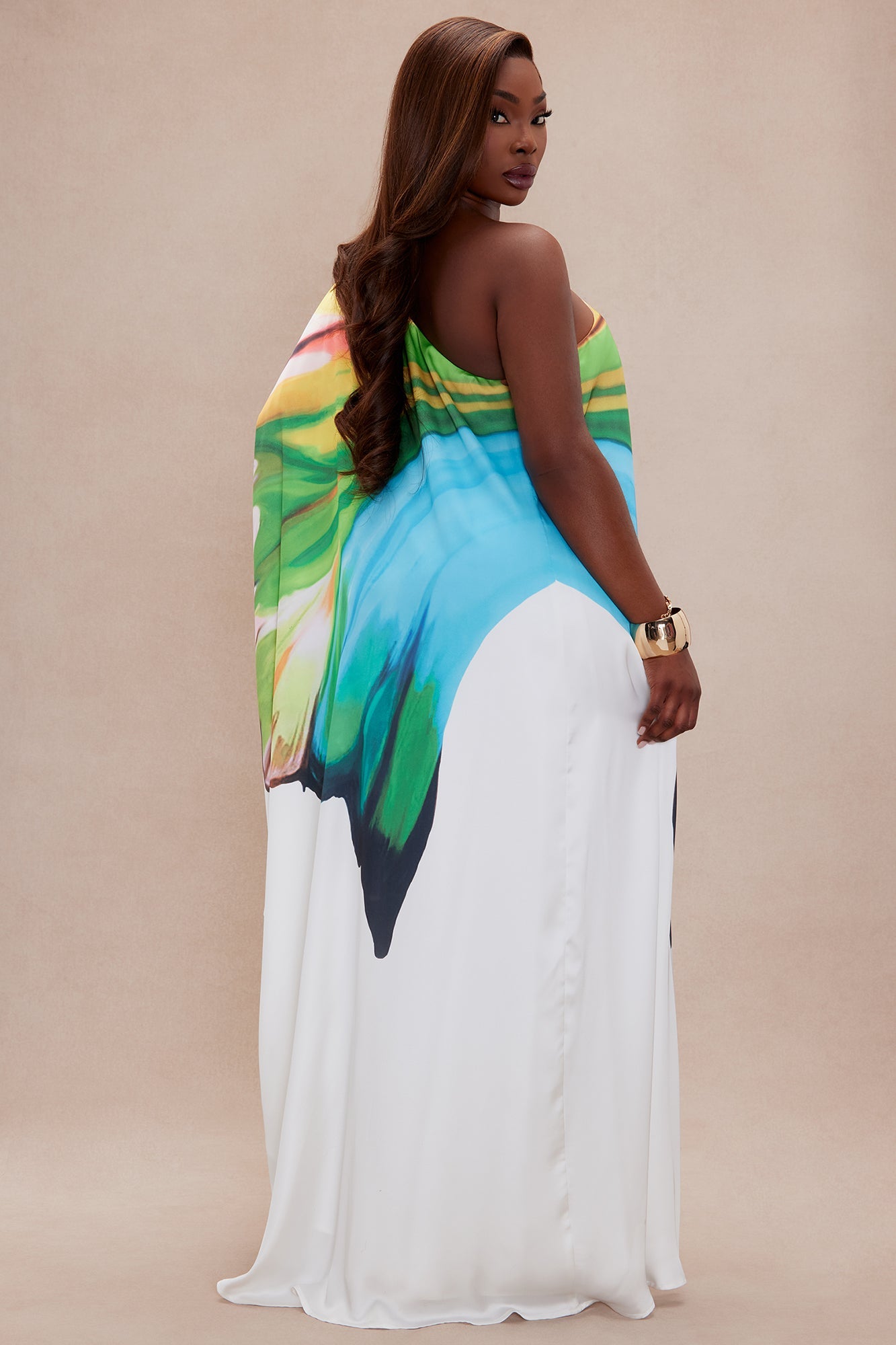 Drinks On The Beach Kaftan - Turquoise/combo