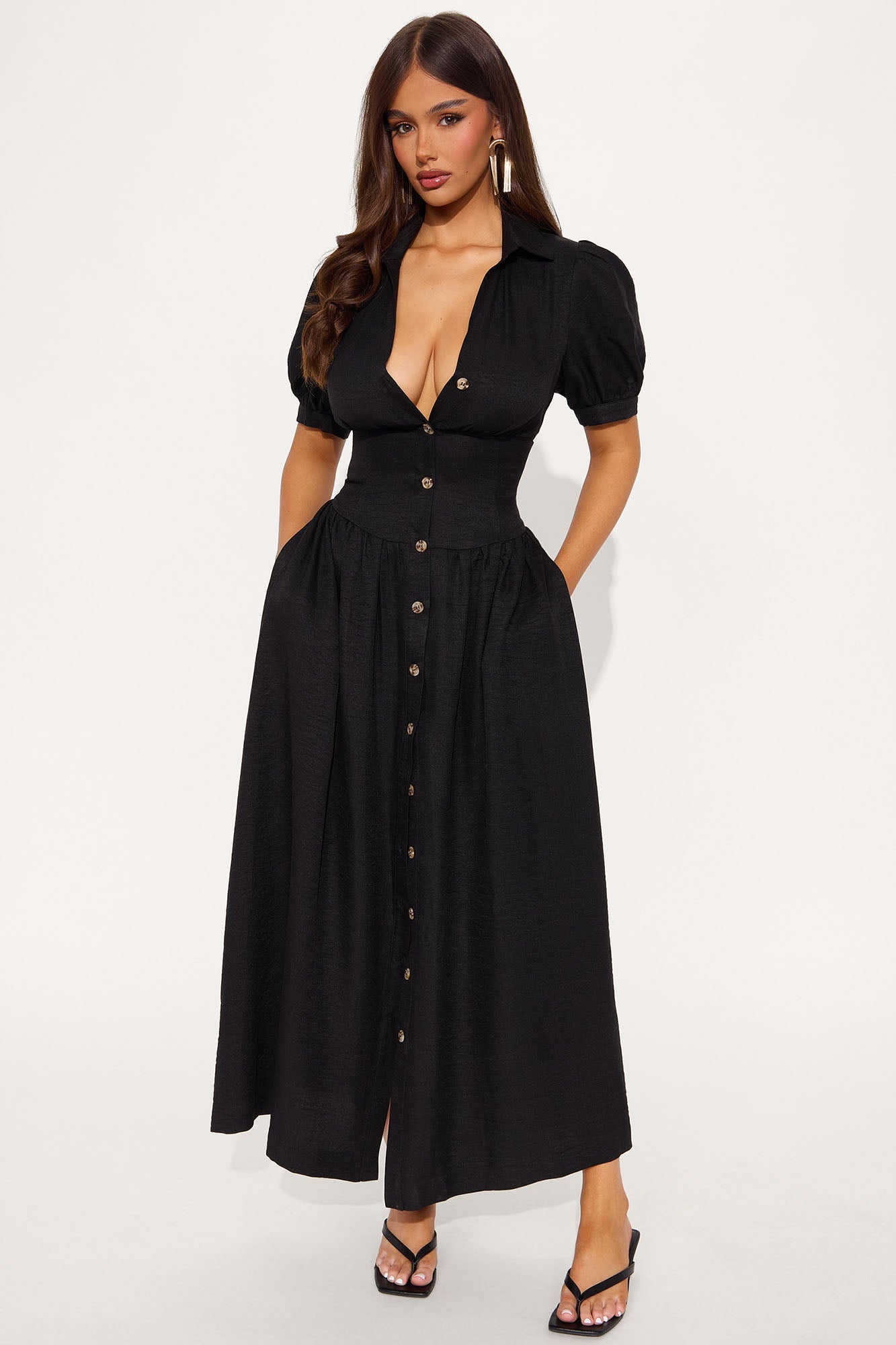 Tamara Airflow Maxi Dress - Black