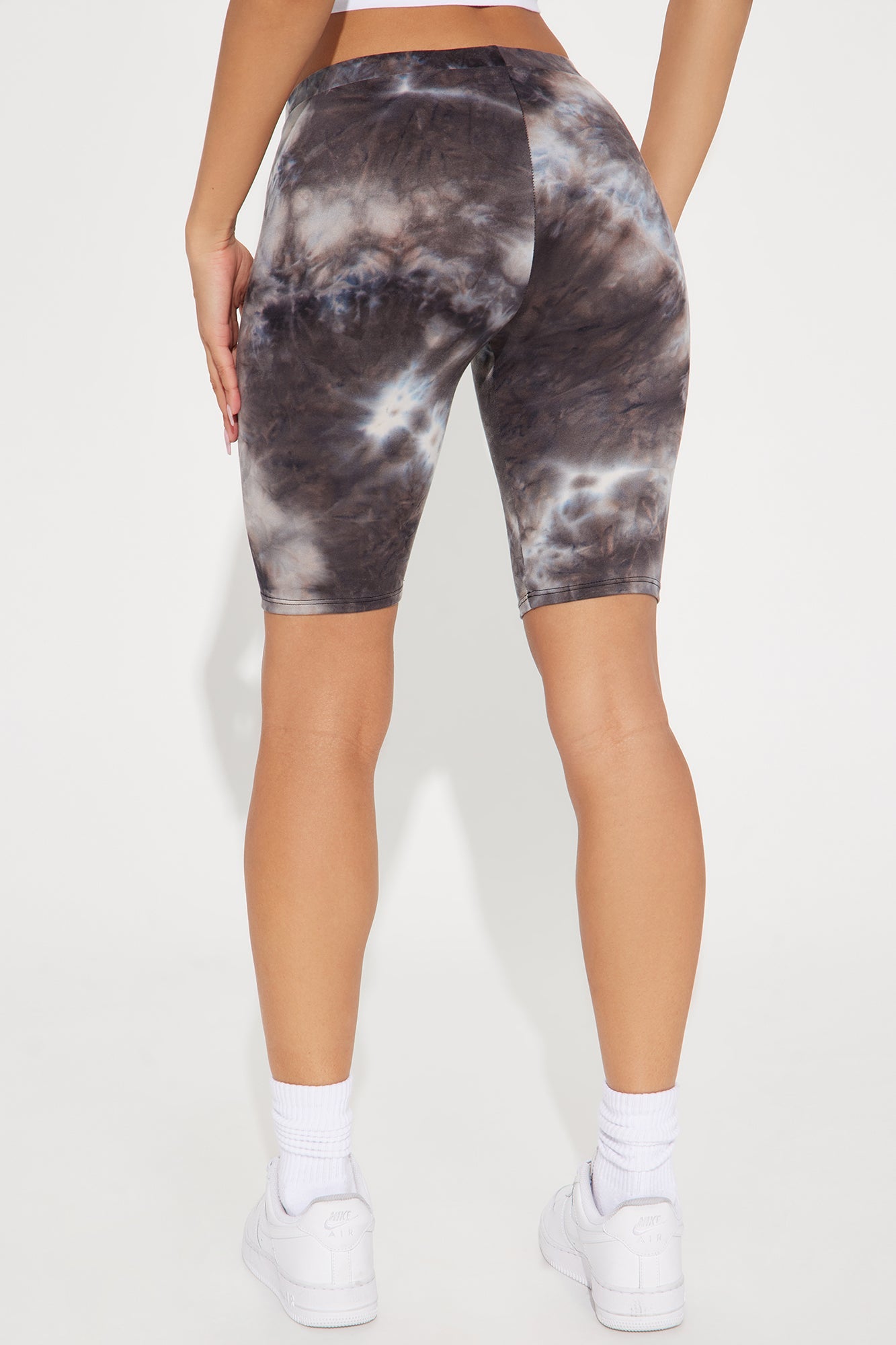 Nikki Marbled Tie Dye Short - Grey/combo
