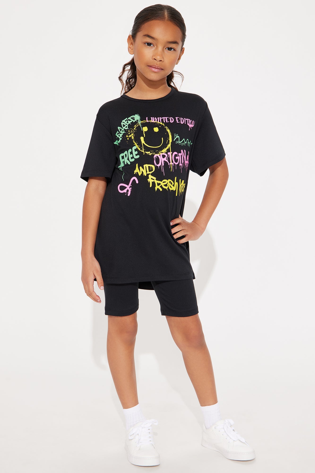Mini Free And Original Bike Short Set - Black