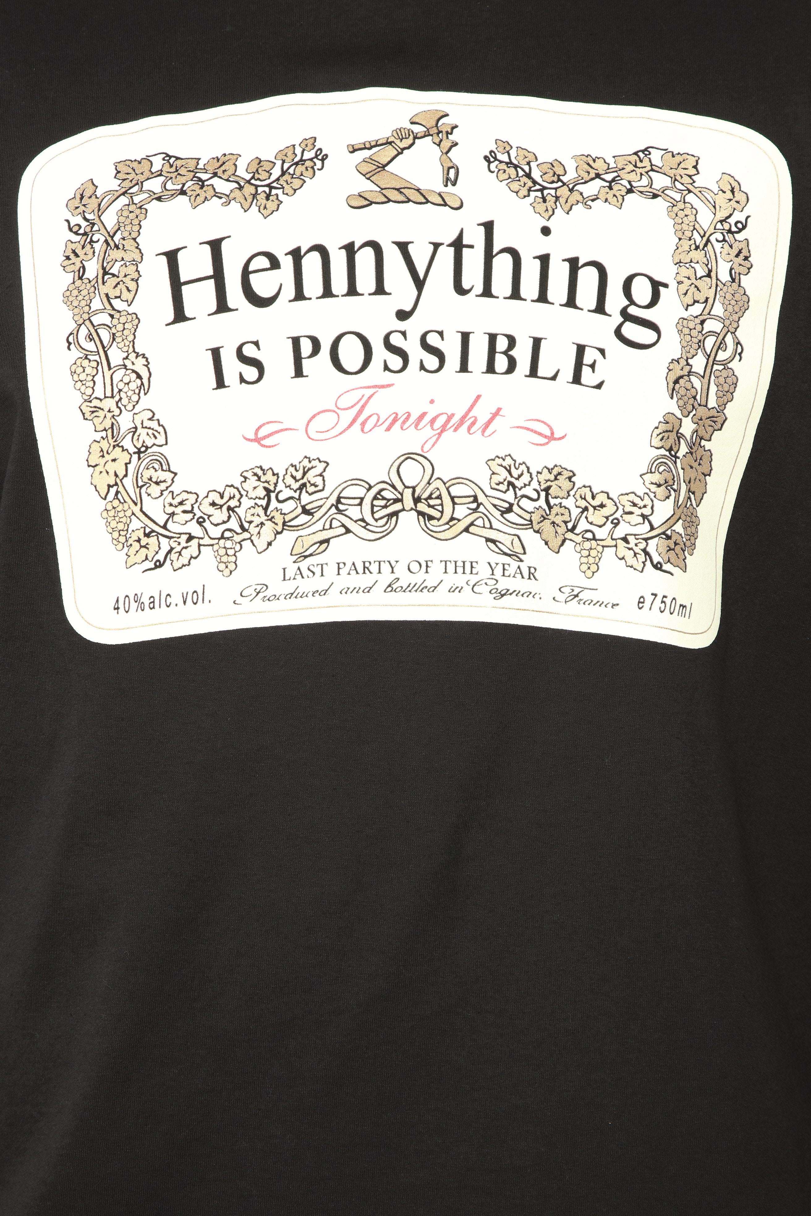 Hennything Is Possible Short Sleeve Crew Tee - Black