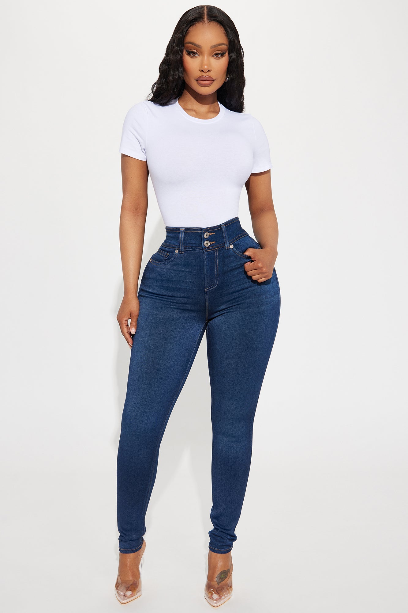 Cambria Short Sleeve Bodysuit - White