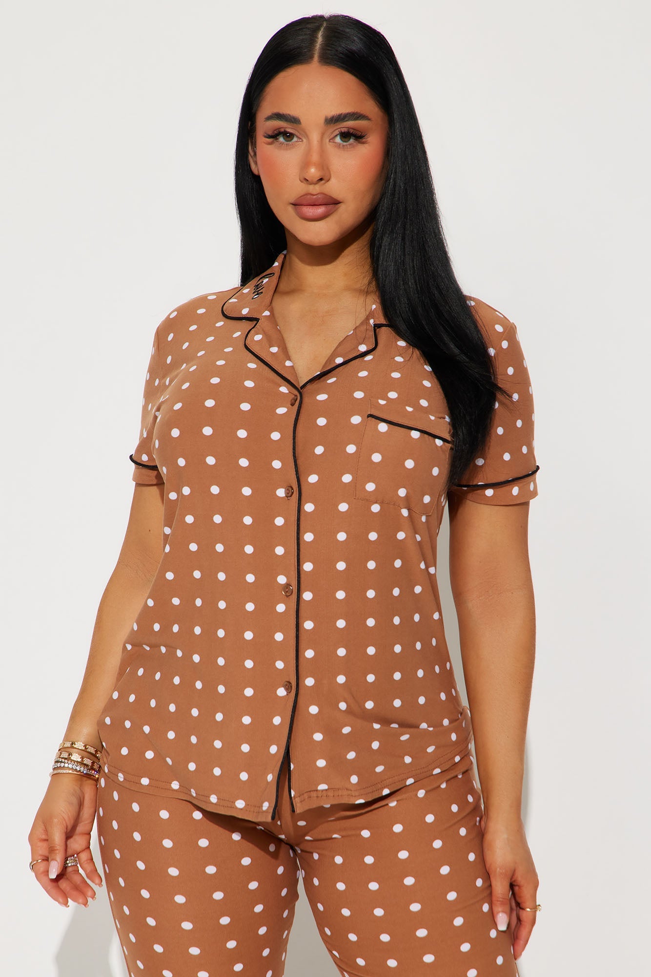 Dreaming Of You PJ Pant Set - Brown