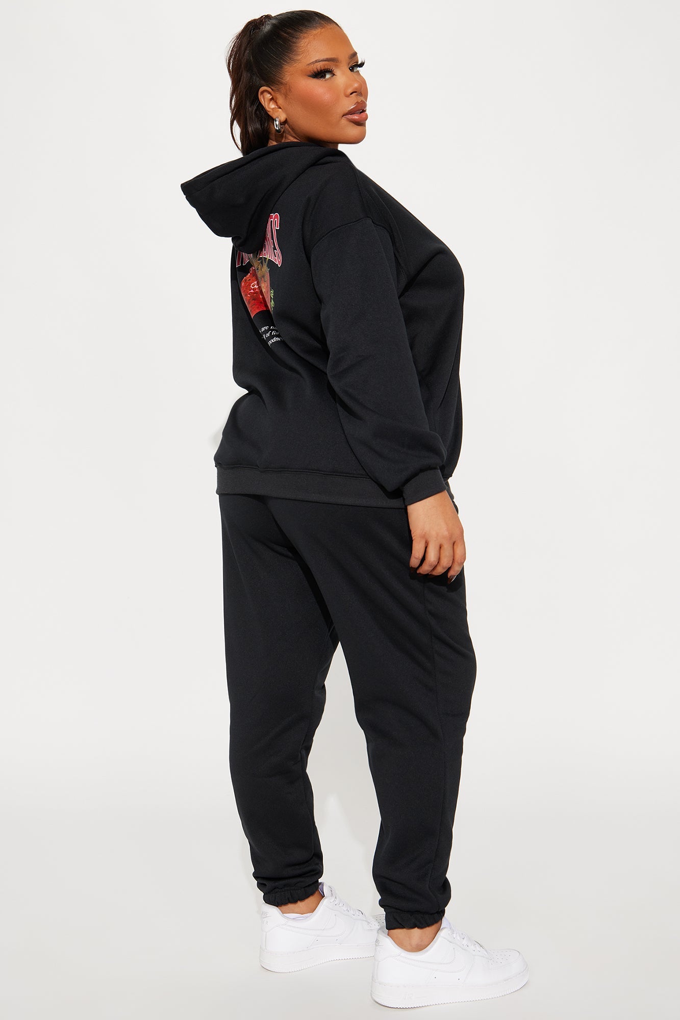 Juicy Taste Fleece Jogger Set - Black