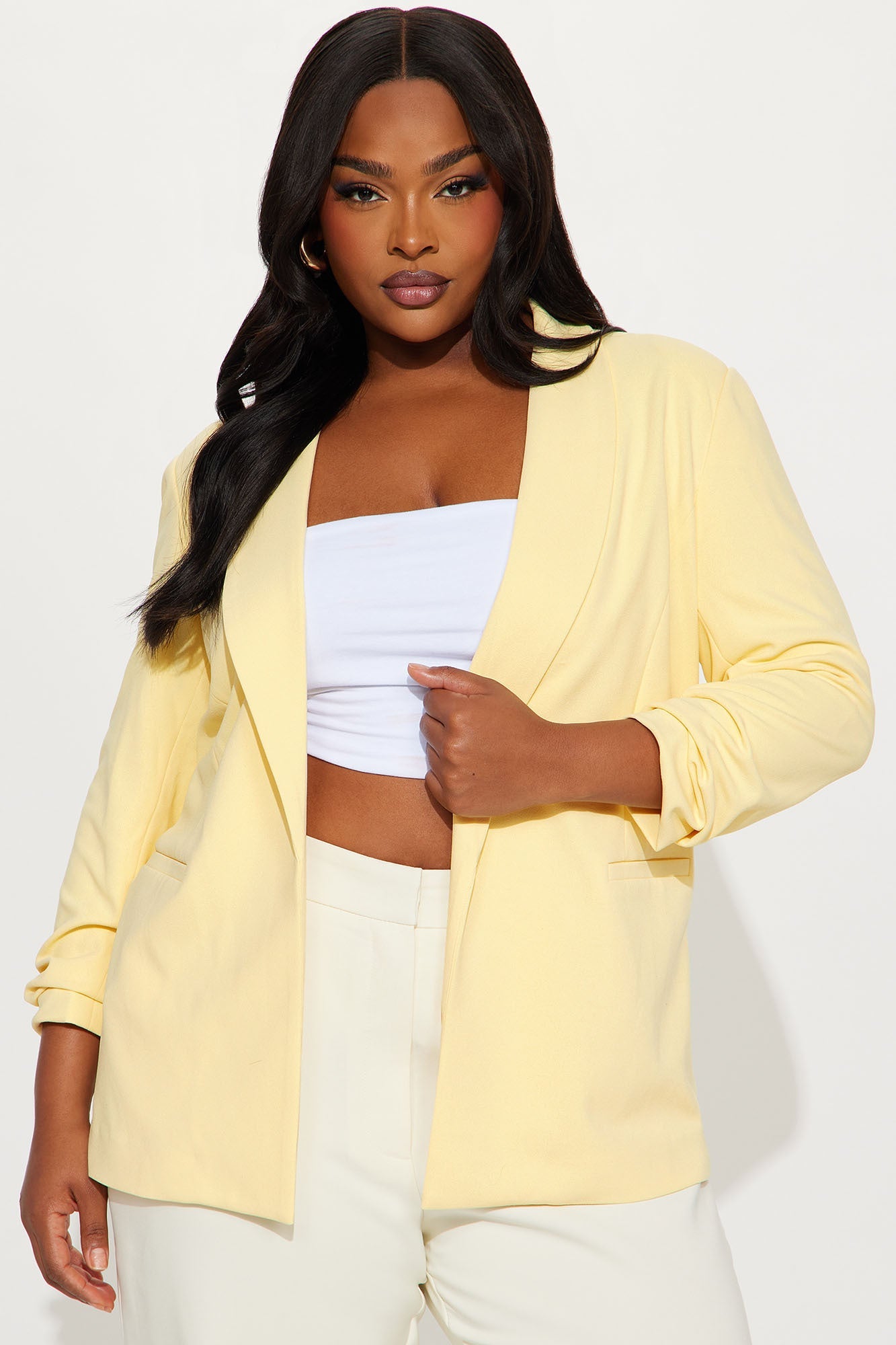 The Celine Blazer - Butter Yellow