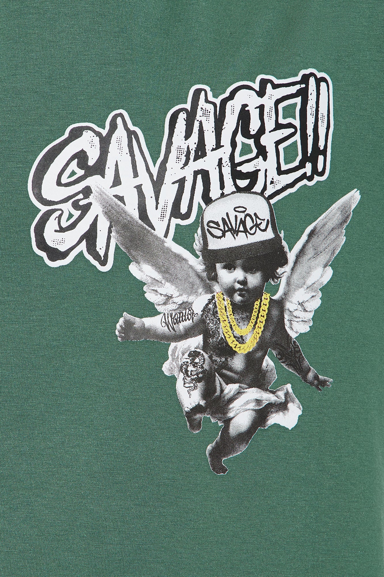Mini Always Been Savage Short Set - Green/combo