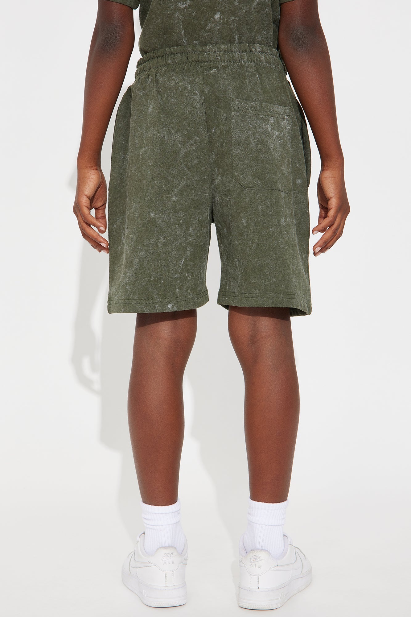 Mini Self Paid Sweatshorts - Olive