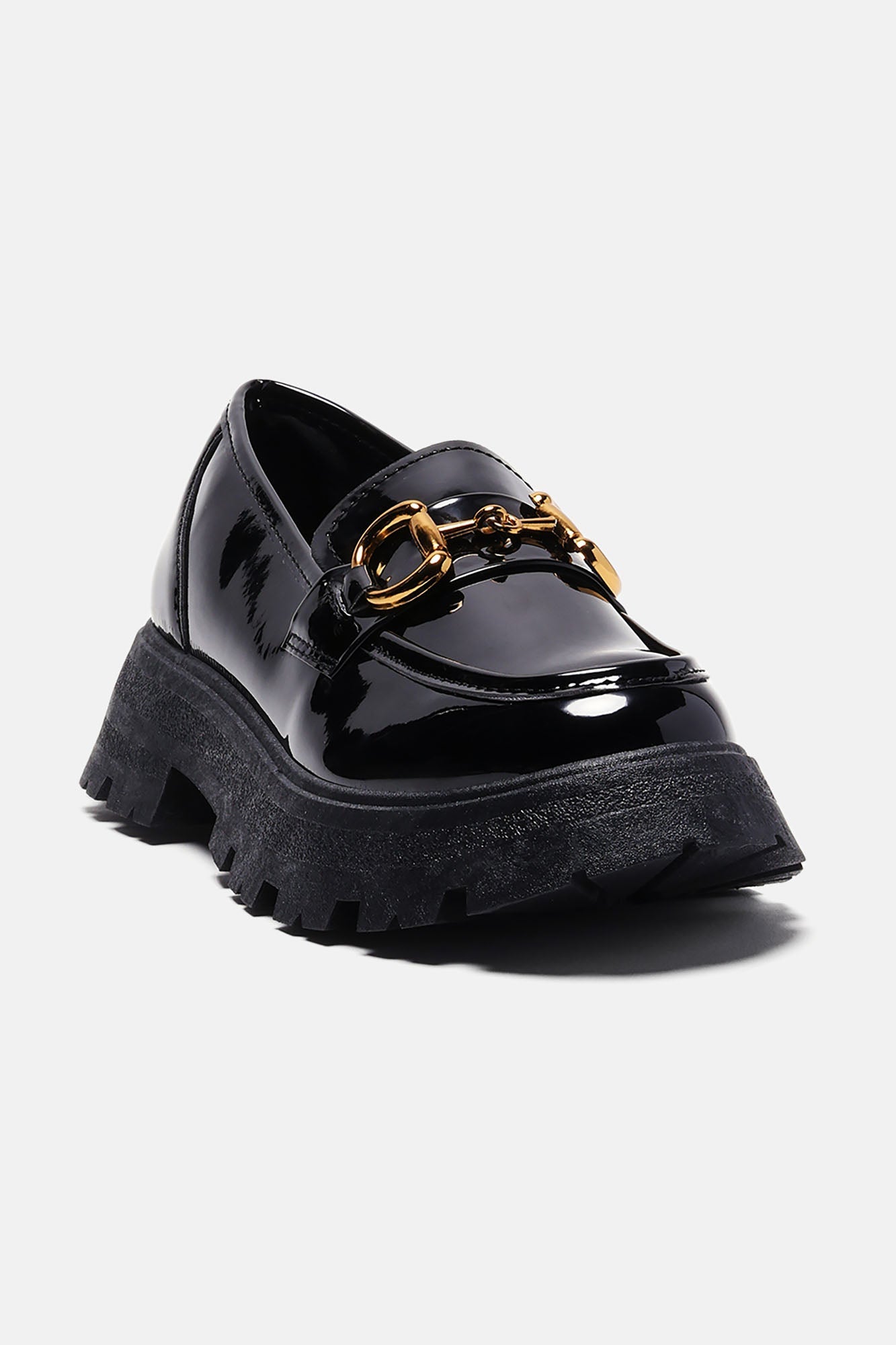 Kylie Platform Loafers - Black