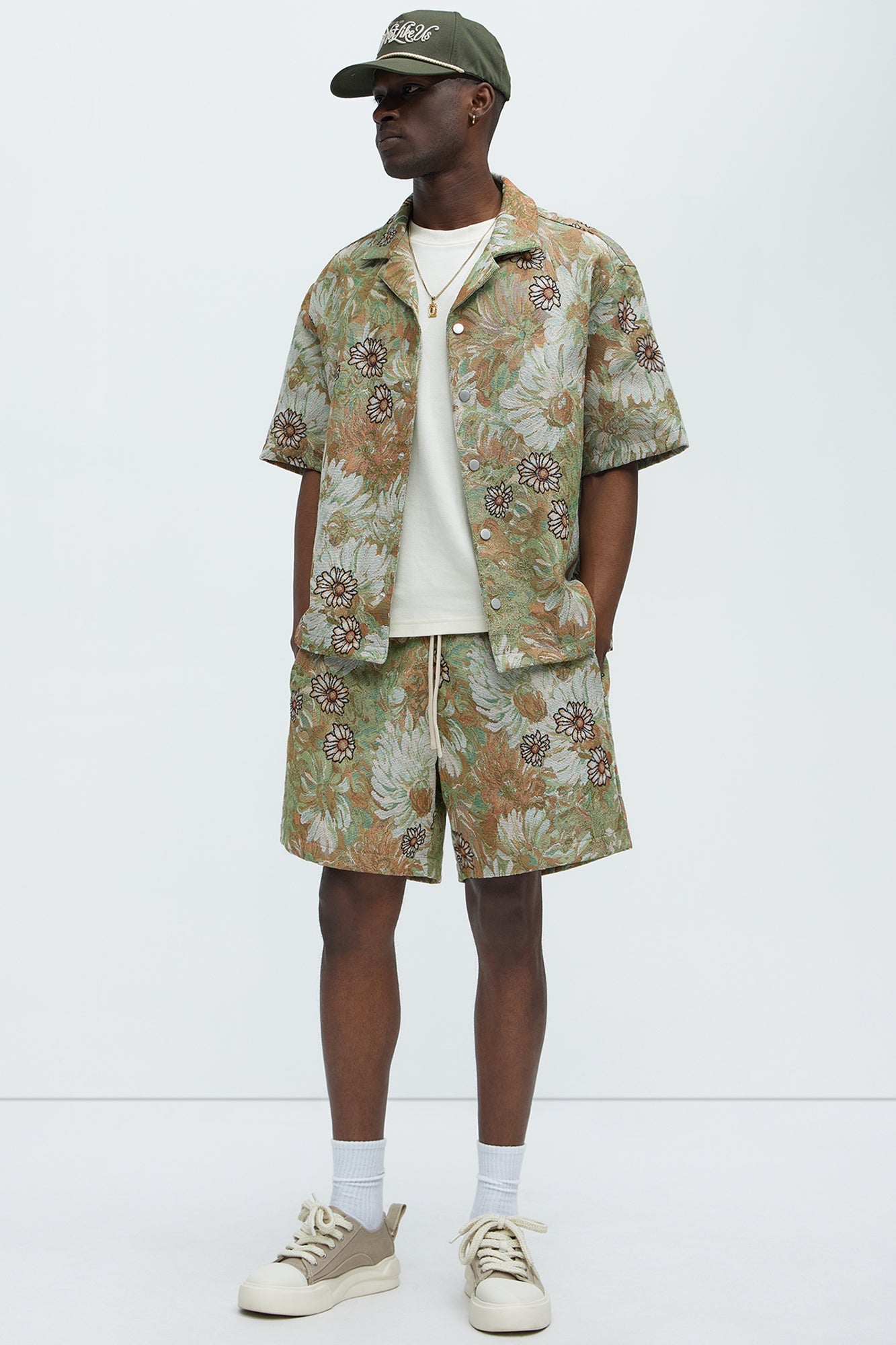 Judas Tapestry Shorts - Green/combo