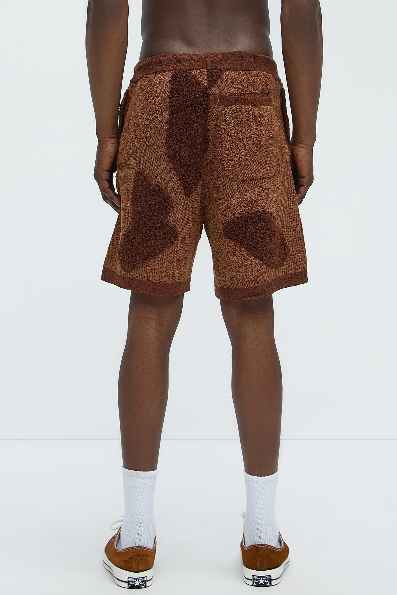 Auron Knitted Shorts - Brown/combo