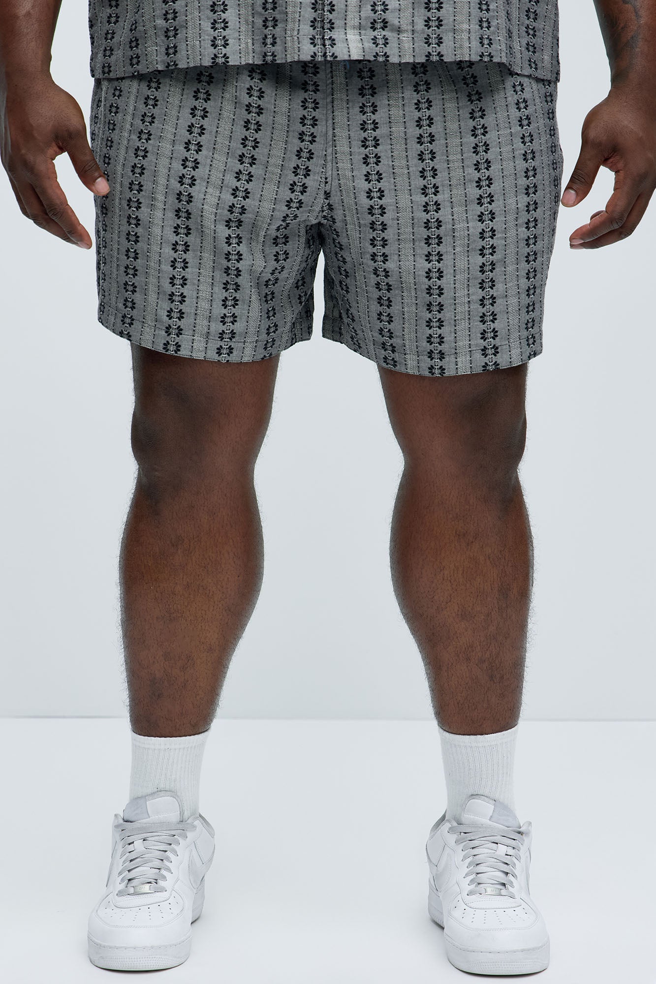 Denali Floral Warm Up Shorts - Black/combo