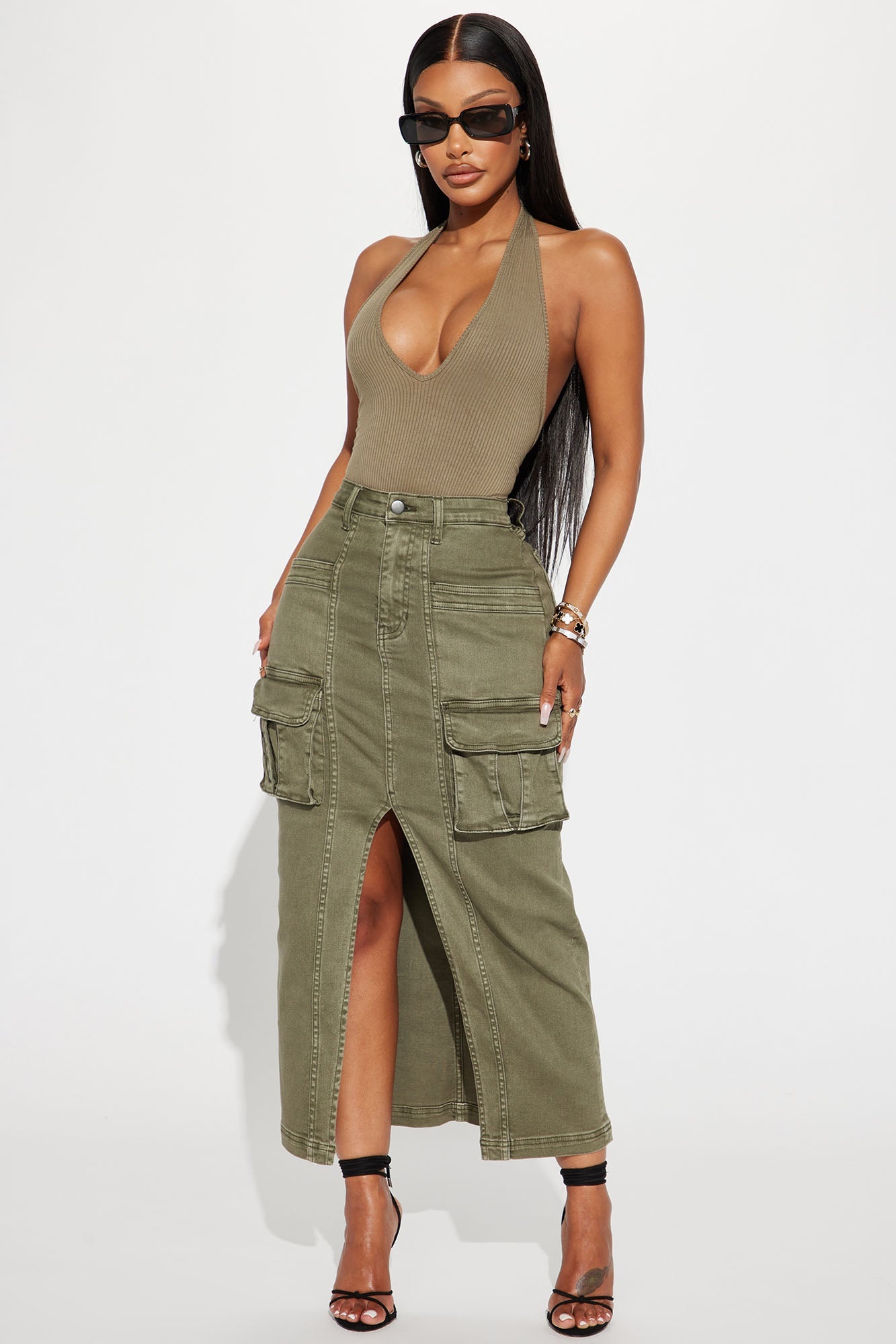 Karol Halter Bodysuit - Olive