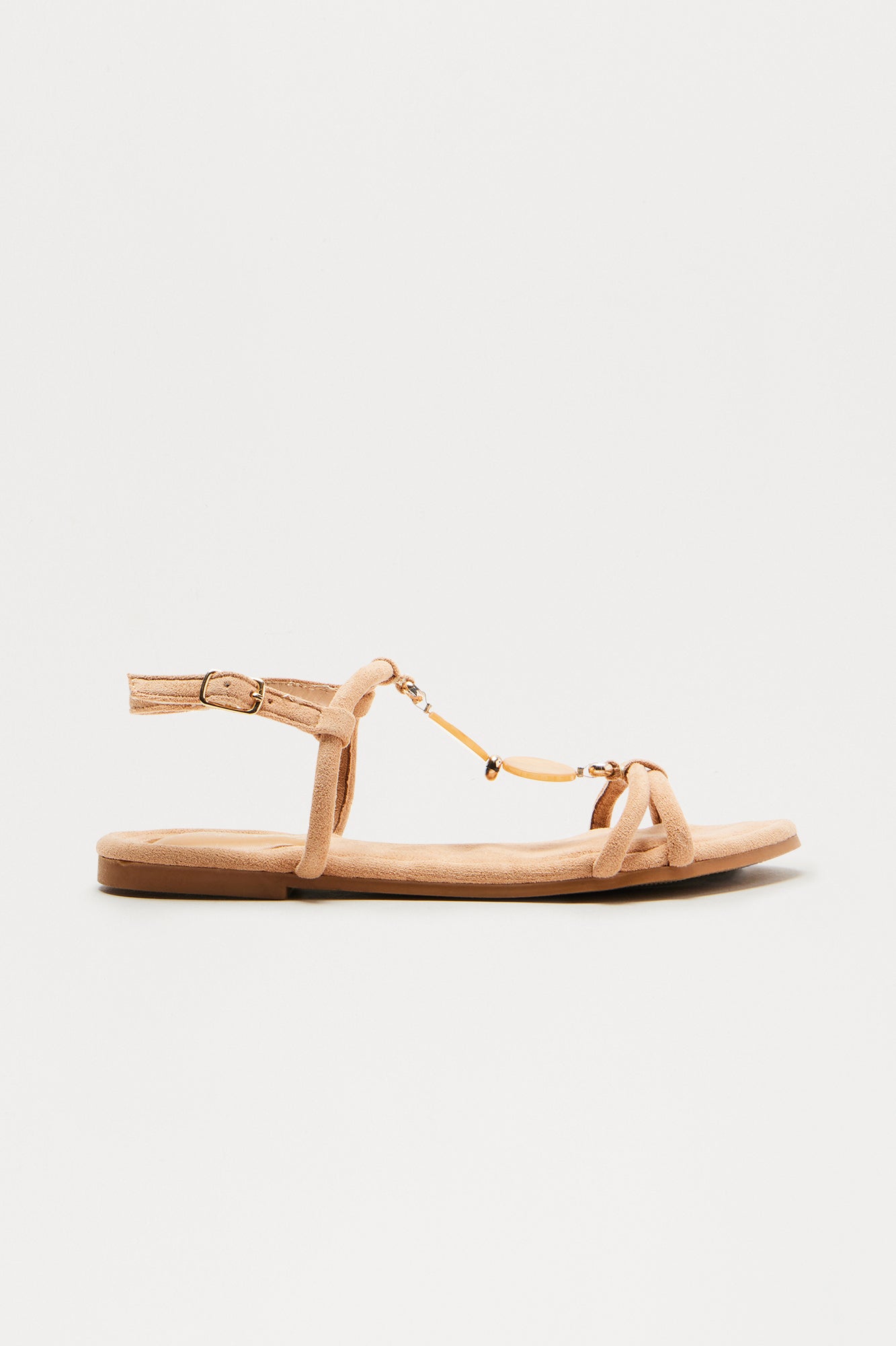 Cove Suede Sandals - Nude