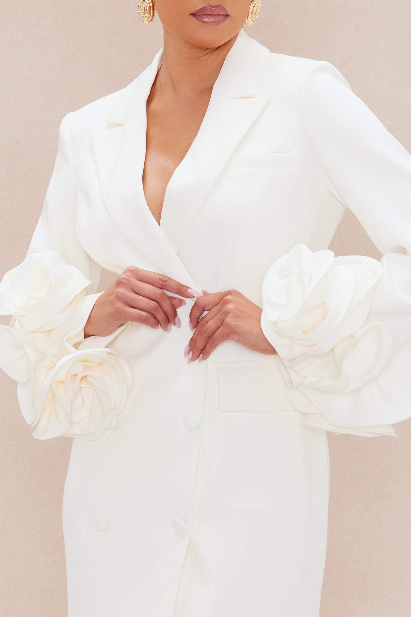 Amora Blazer Mini Dress - Ivory