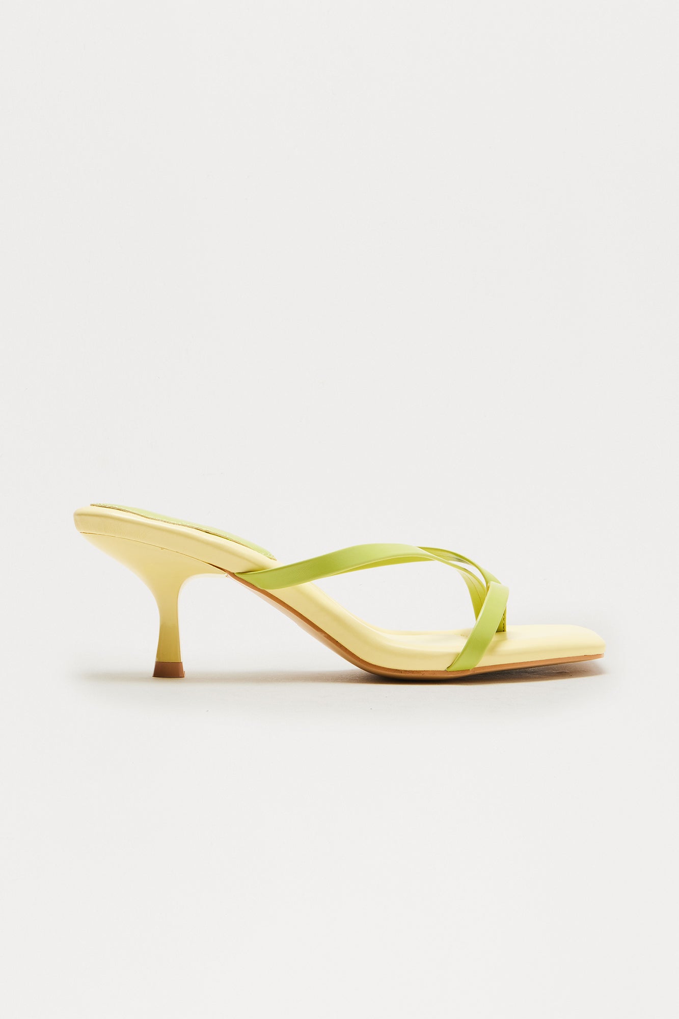 Cherish Thong Mules - Lime