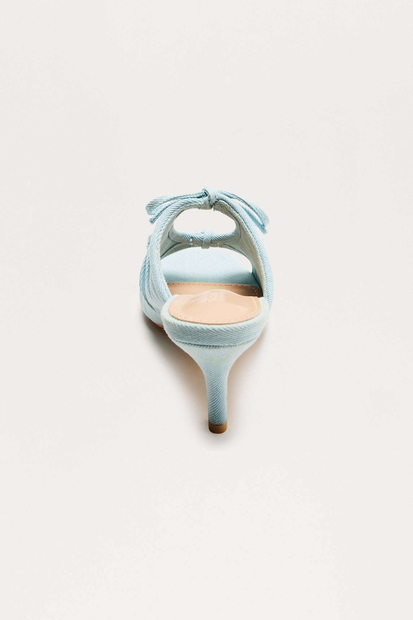 Palina Bow Denim Mules - Denim