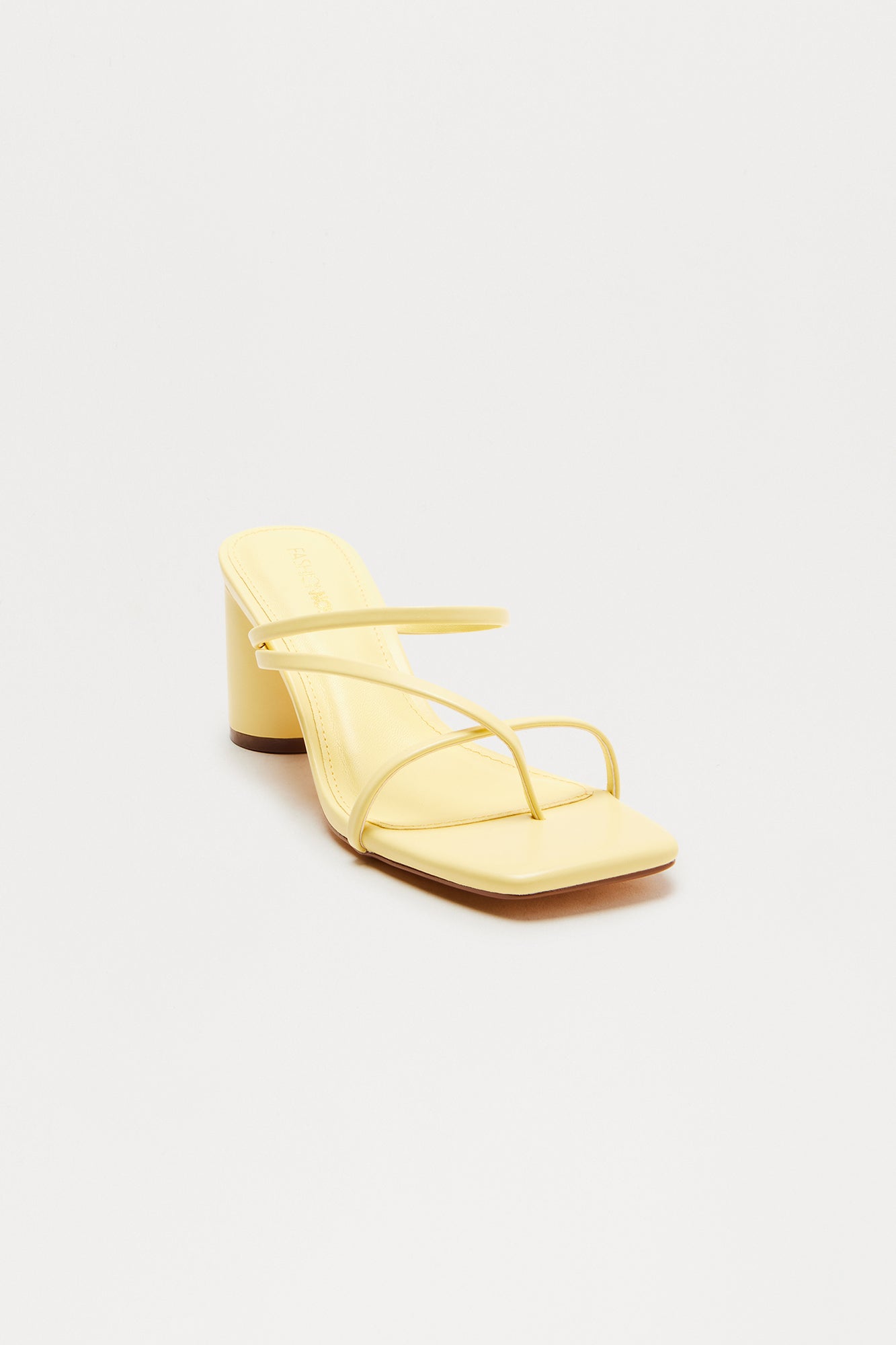 Pristine 3″ Heeled Mules - Yellow