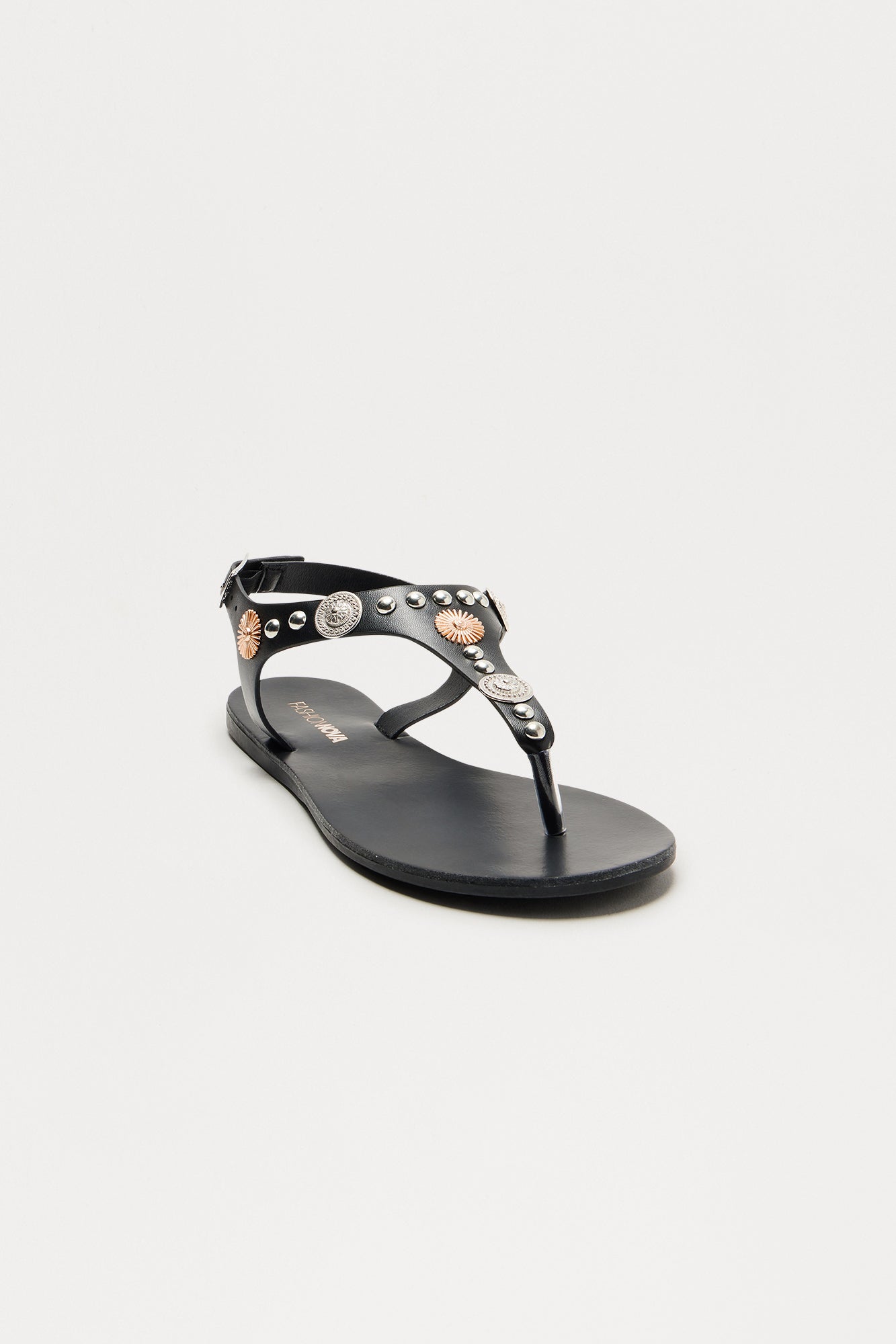 Morocco Studded Sandals - Black