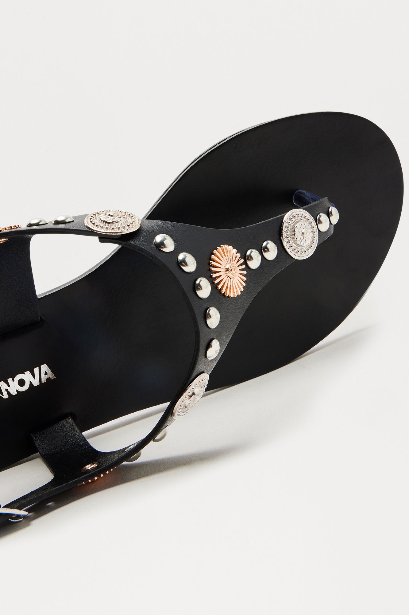Morocco Studded Sandals - Black