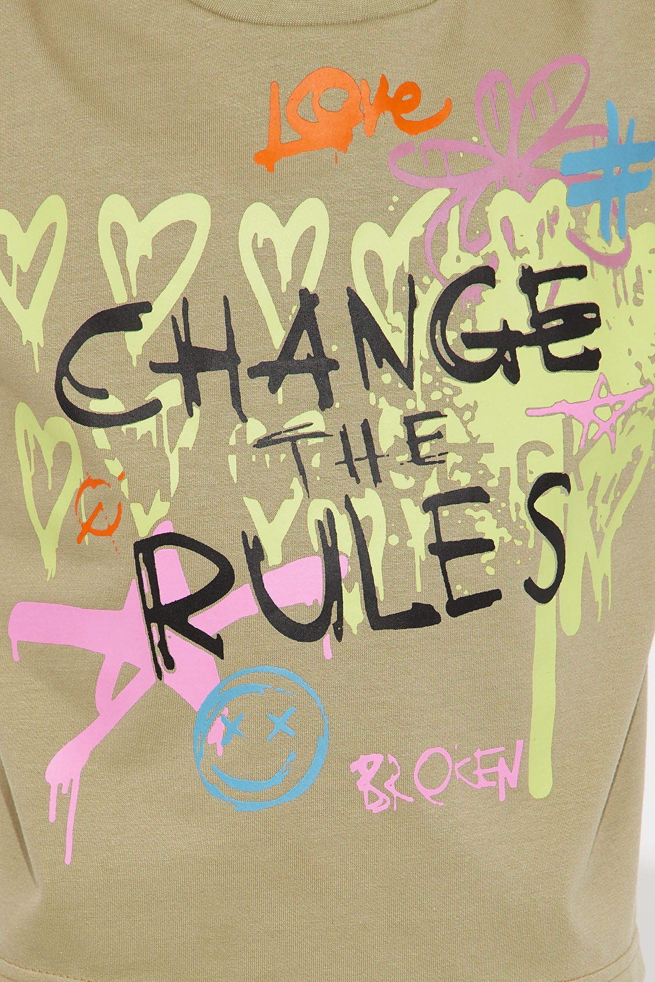 Mini Change The Rules Cargo Short Set - Olive