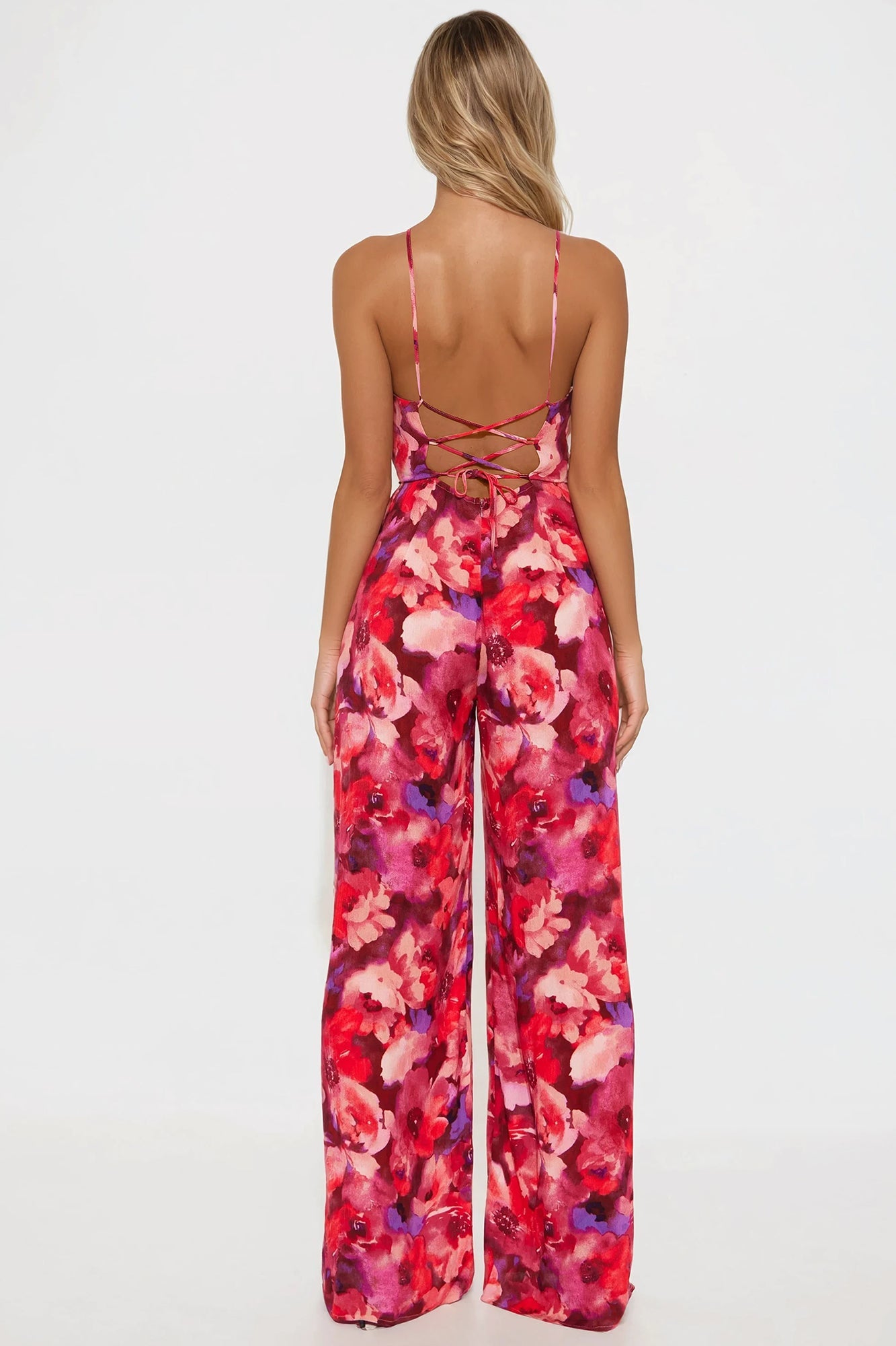 Blanca Floral Jumpsuit - Magenta/combo