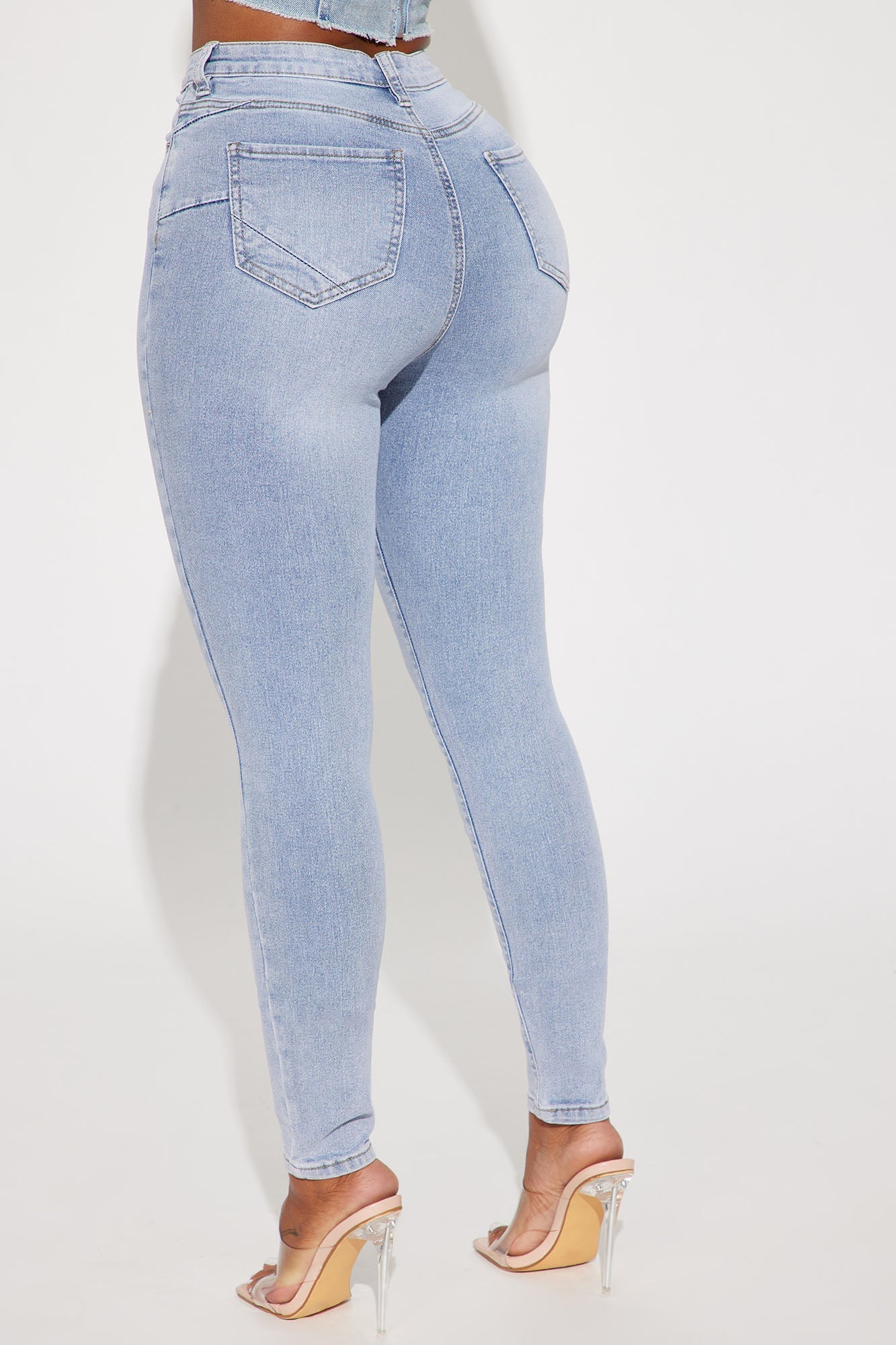 San Diego Sculpting High Rise Stretch Skinny Jeans - Light Wash
