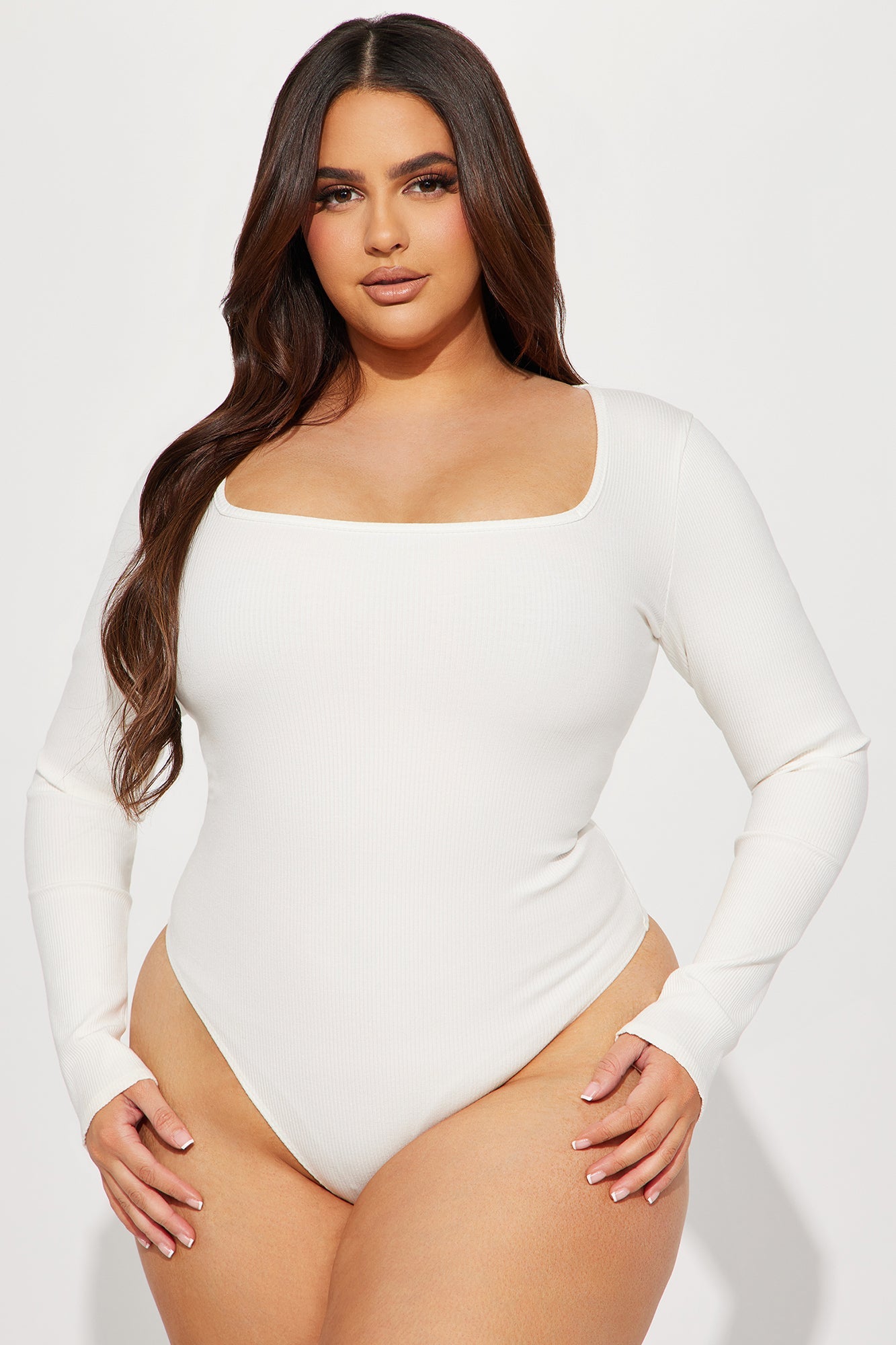 Arianna Snatched Bodysuit - Off White