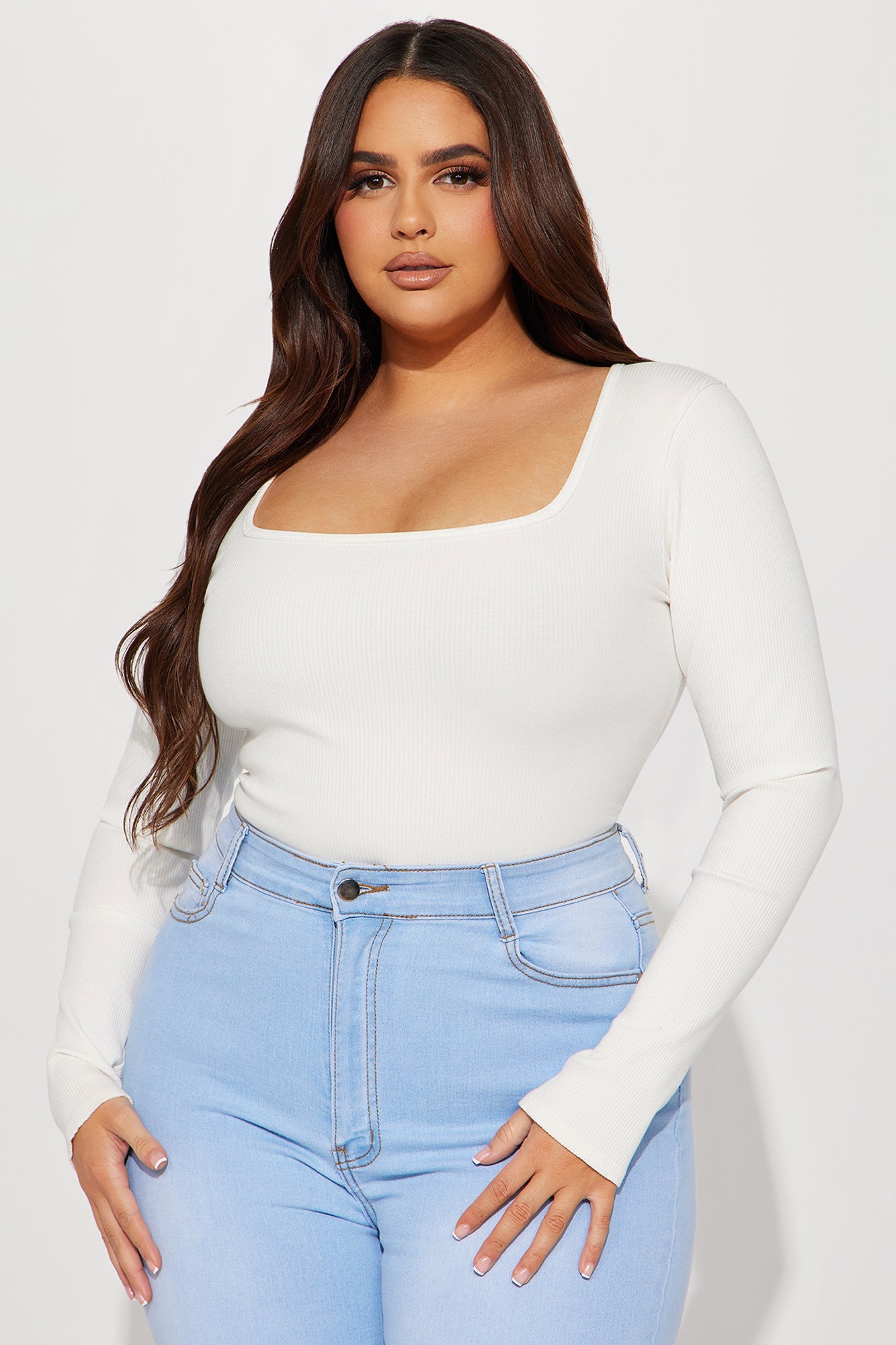 Arianna Snatched Bodysuit - Off White