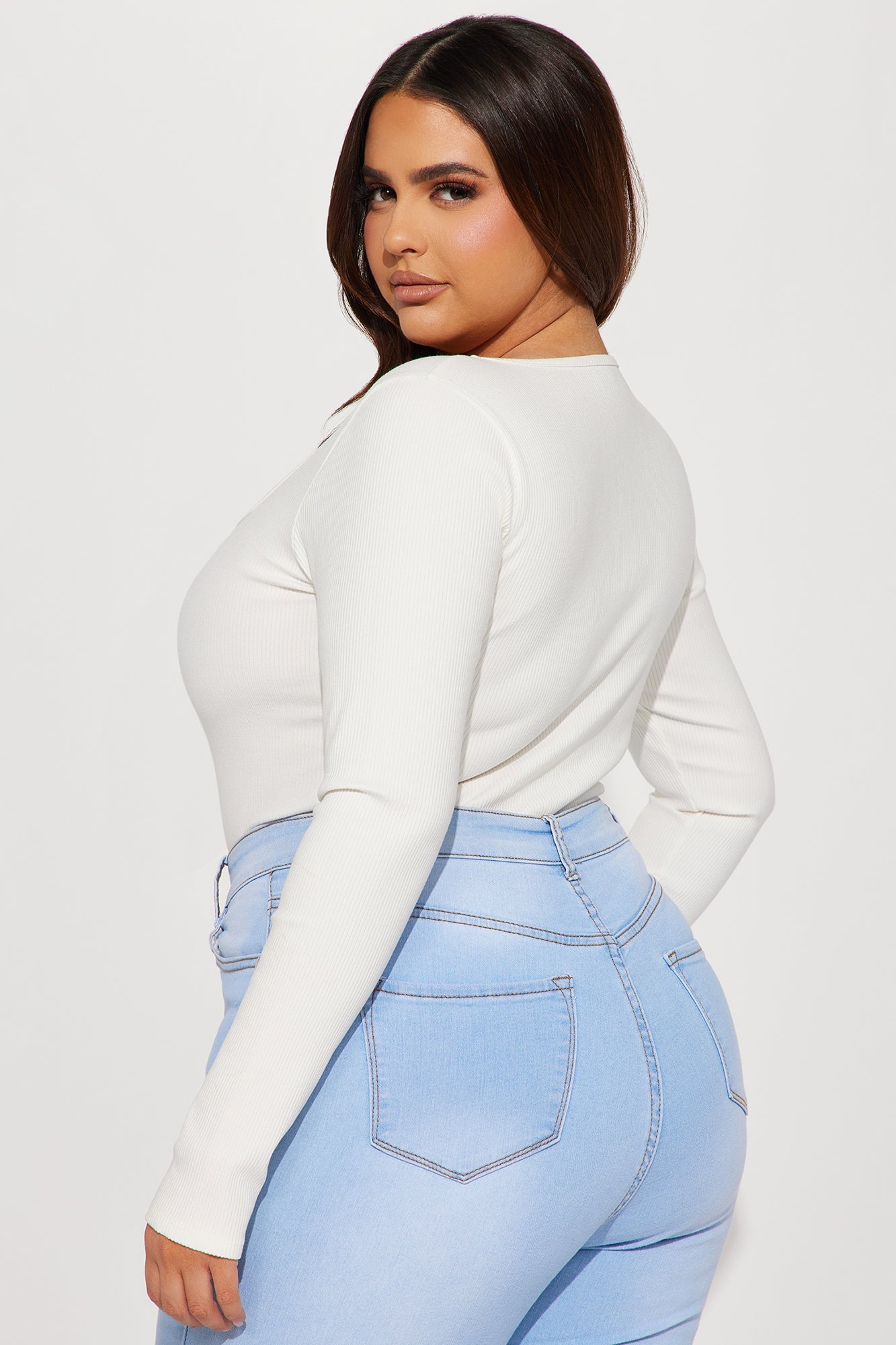 Arianna Snatched Bodysuit - Off White
