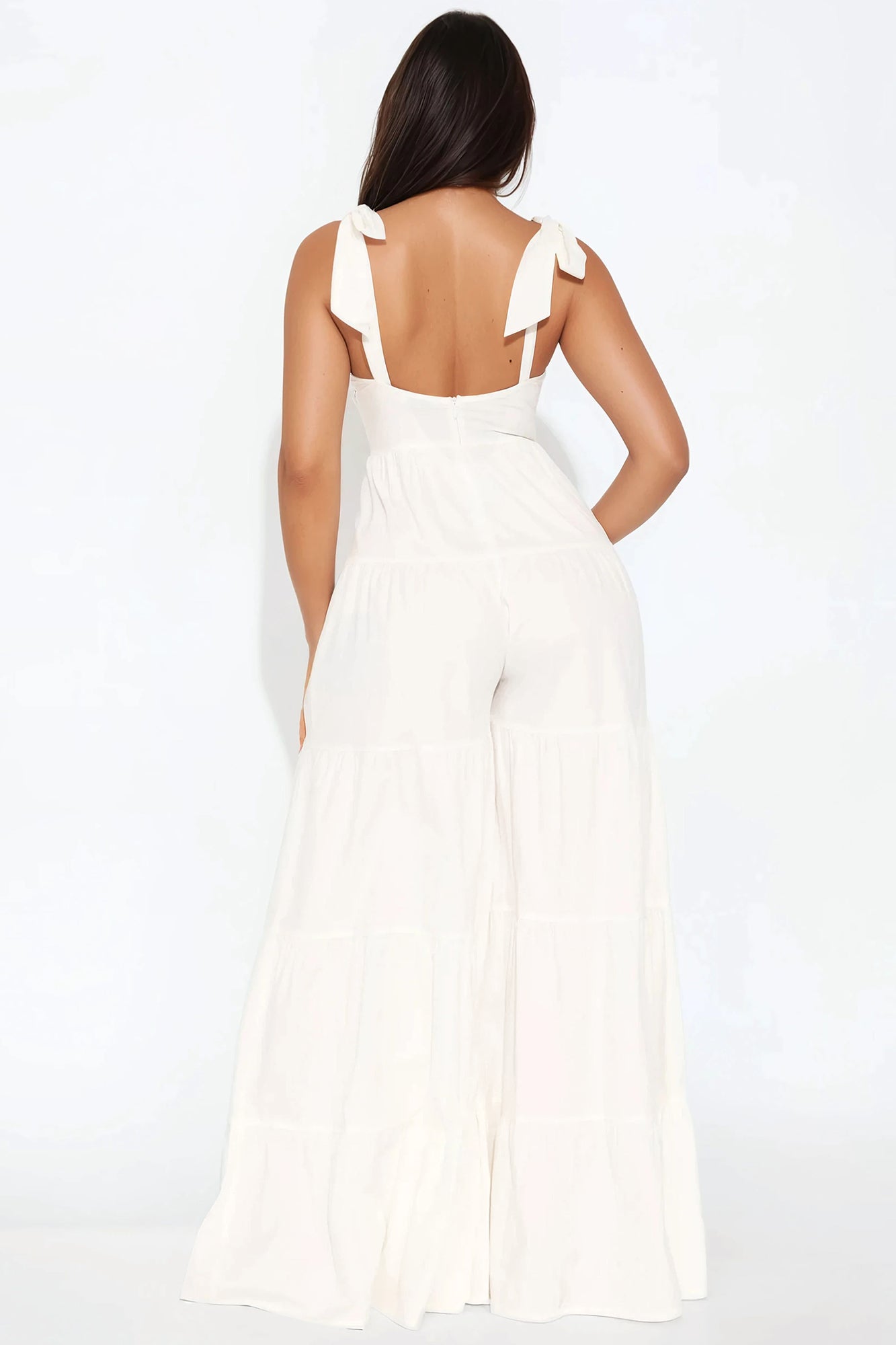 Bottomless Mimosas Poplin Jumpsuit - White