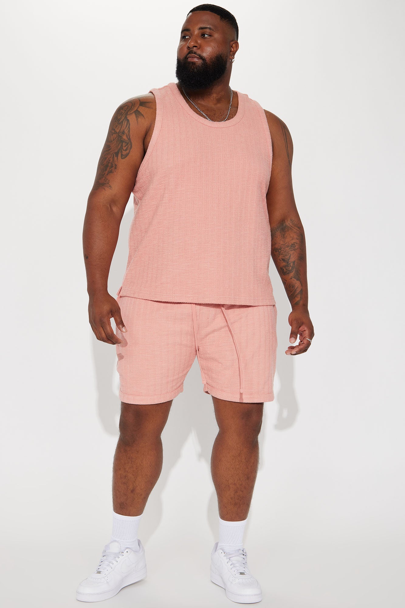 Dean Textured Short - Mauve