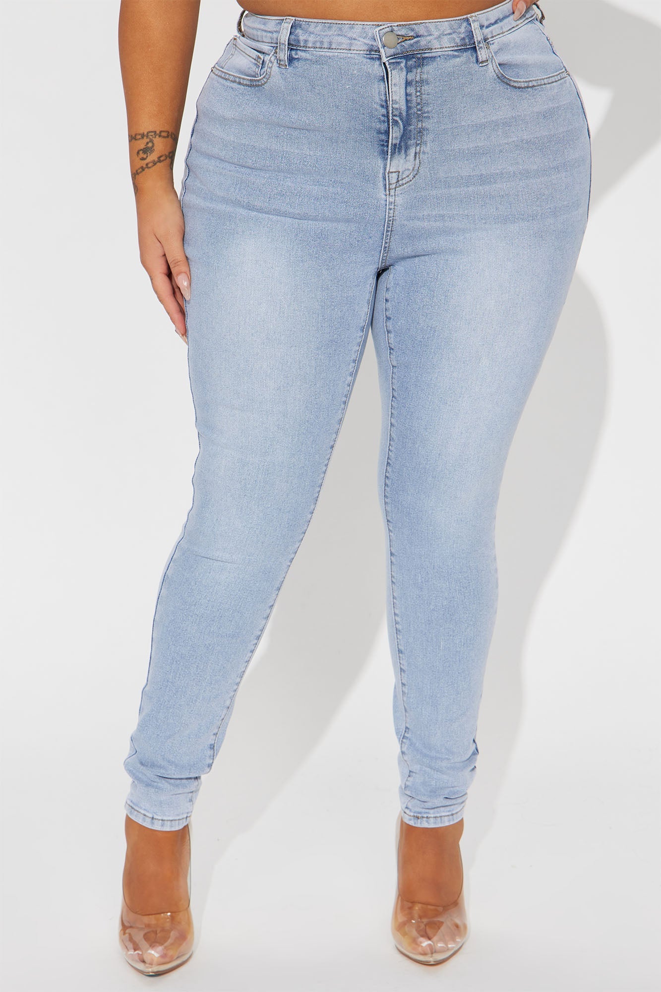 San Diego Sculpting High Rise Stretch Skinny Jeans - Light Wash