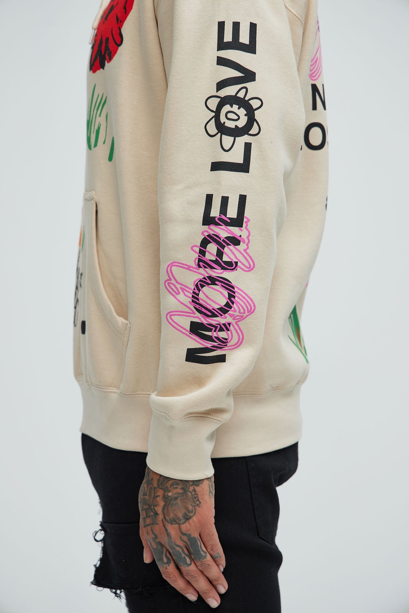 More Love Worldwide Hoodie - Sand