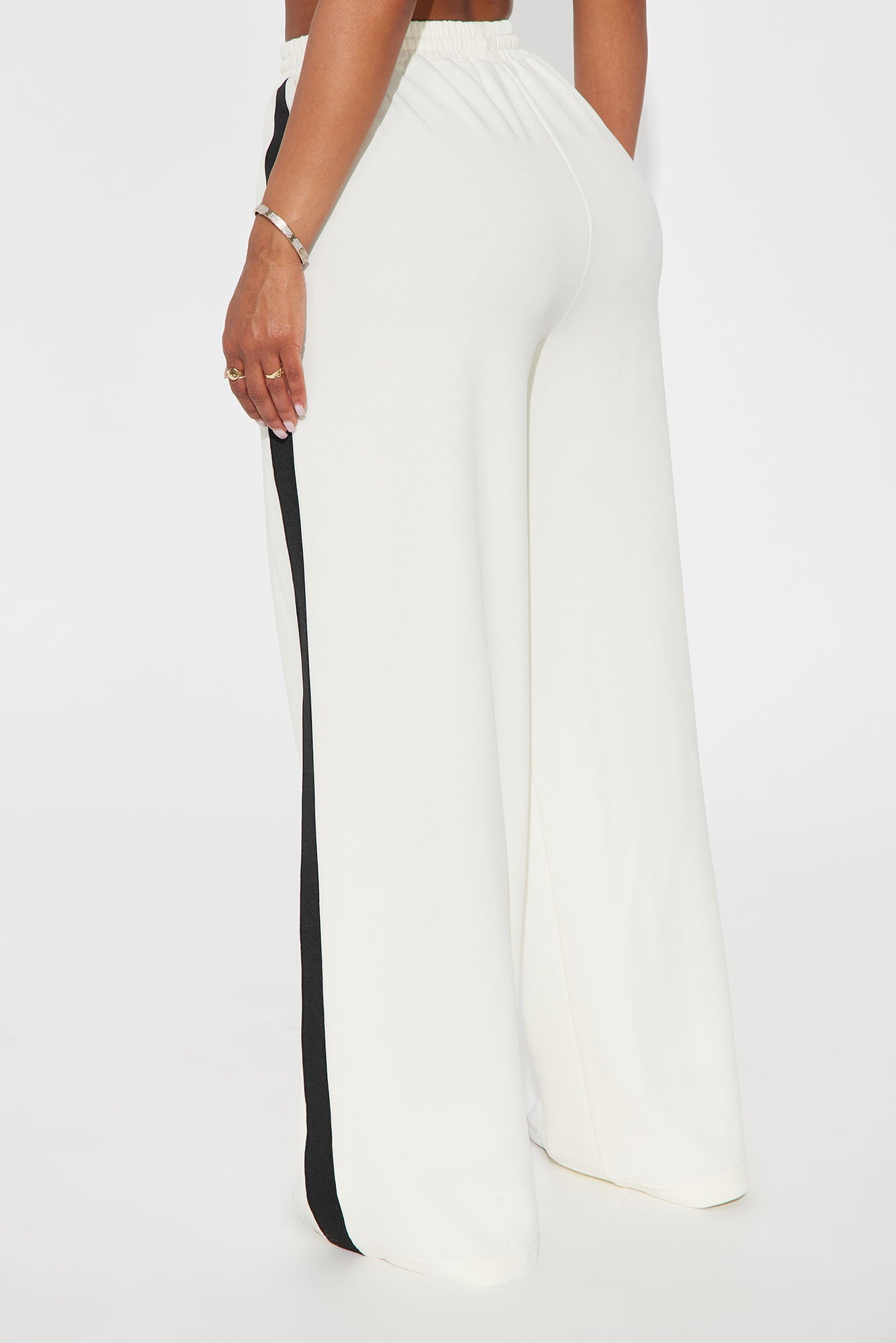 Point Of View Track Trouser Pant - Cream