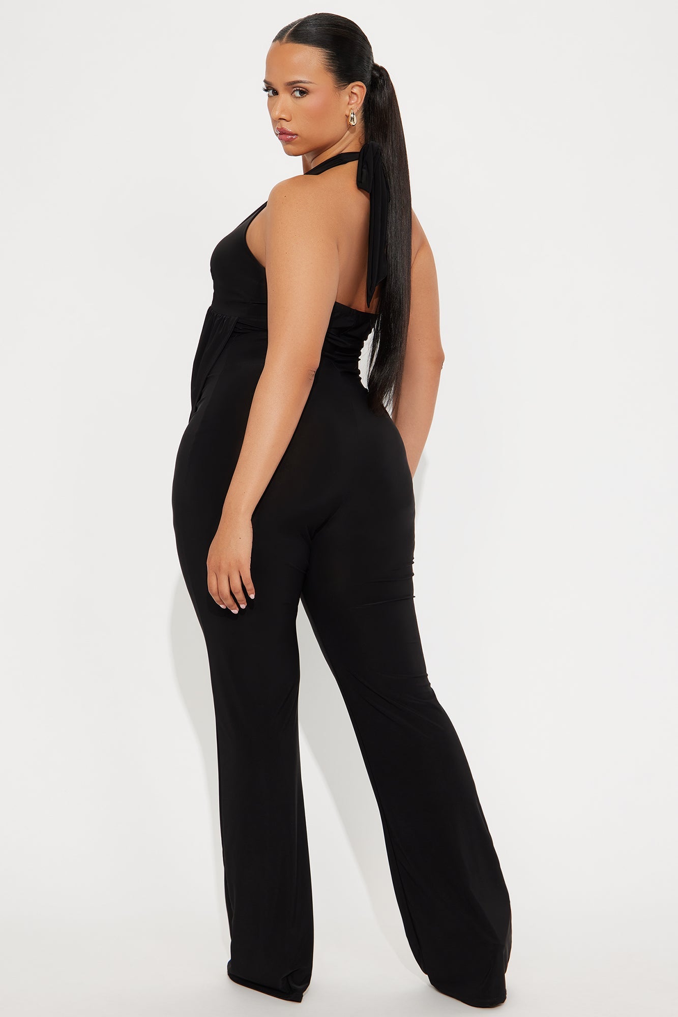 Emilee ITY Halter Jumpsuit - Black