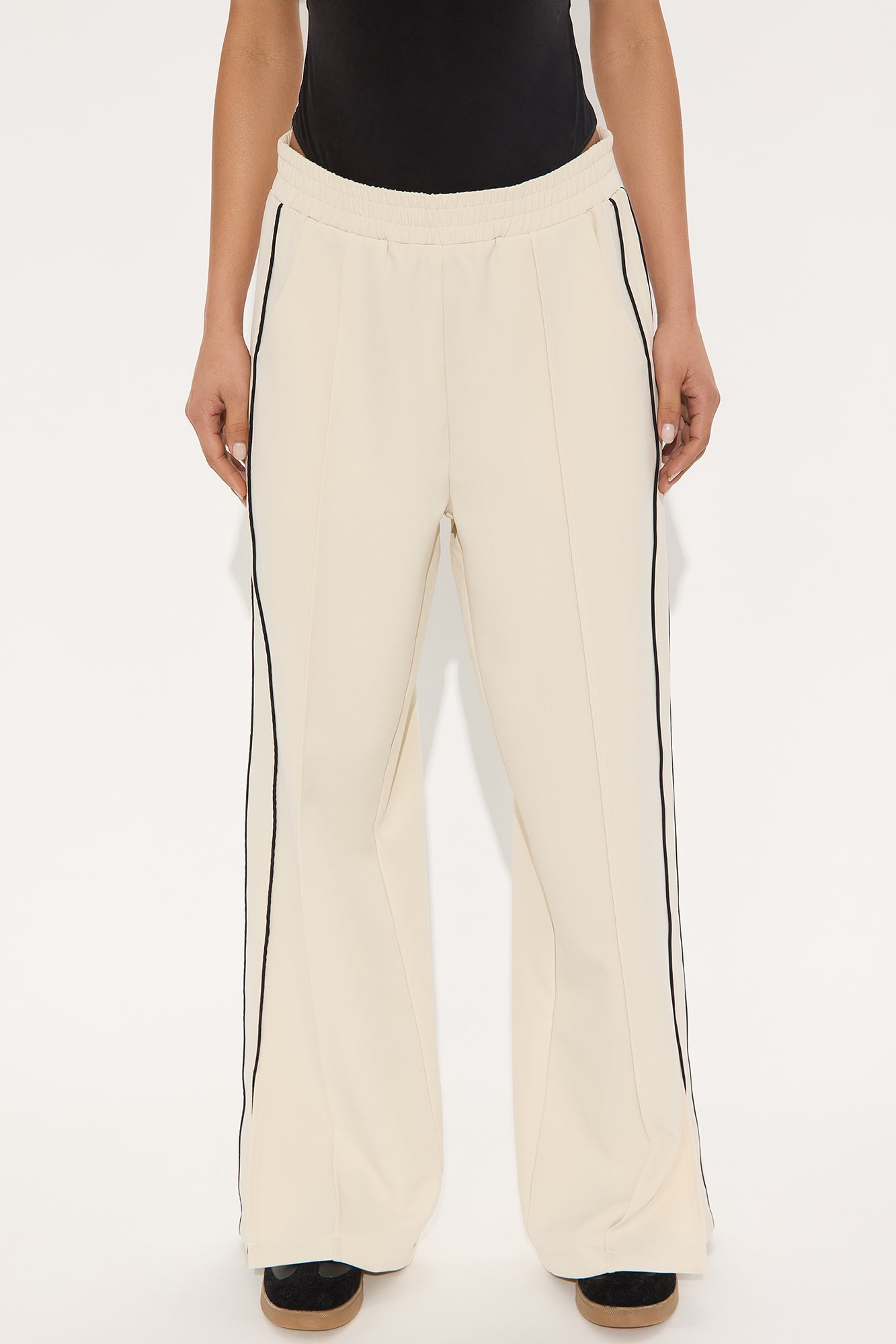 Gillian Track Trouser Pant - Cream