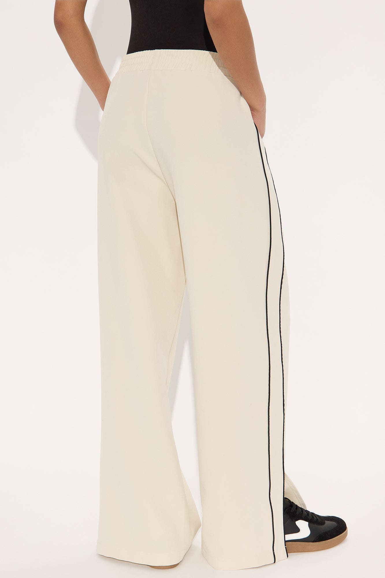 Gillian Track Trouser Pant - Cream